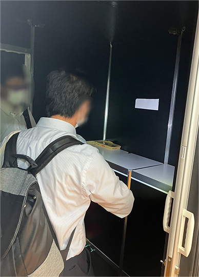 暗闇ブース内の写真1