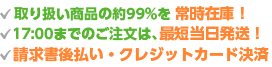 3,000円を超えるご注文で送料無料！17:00までのご注文は、最短当日発送！請求書後払い決済