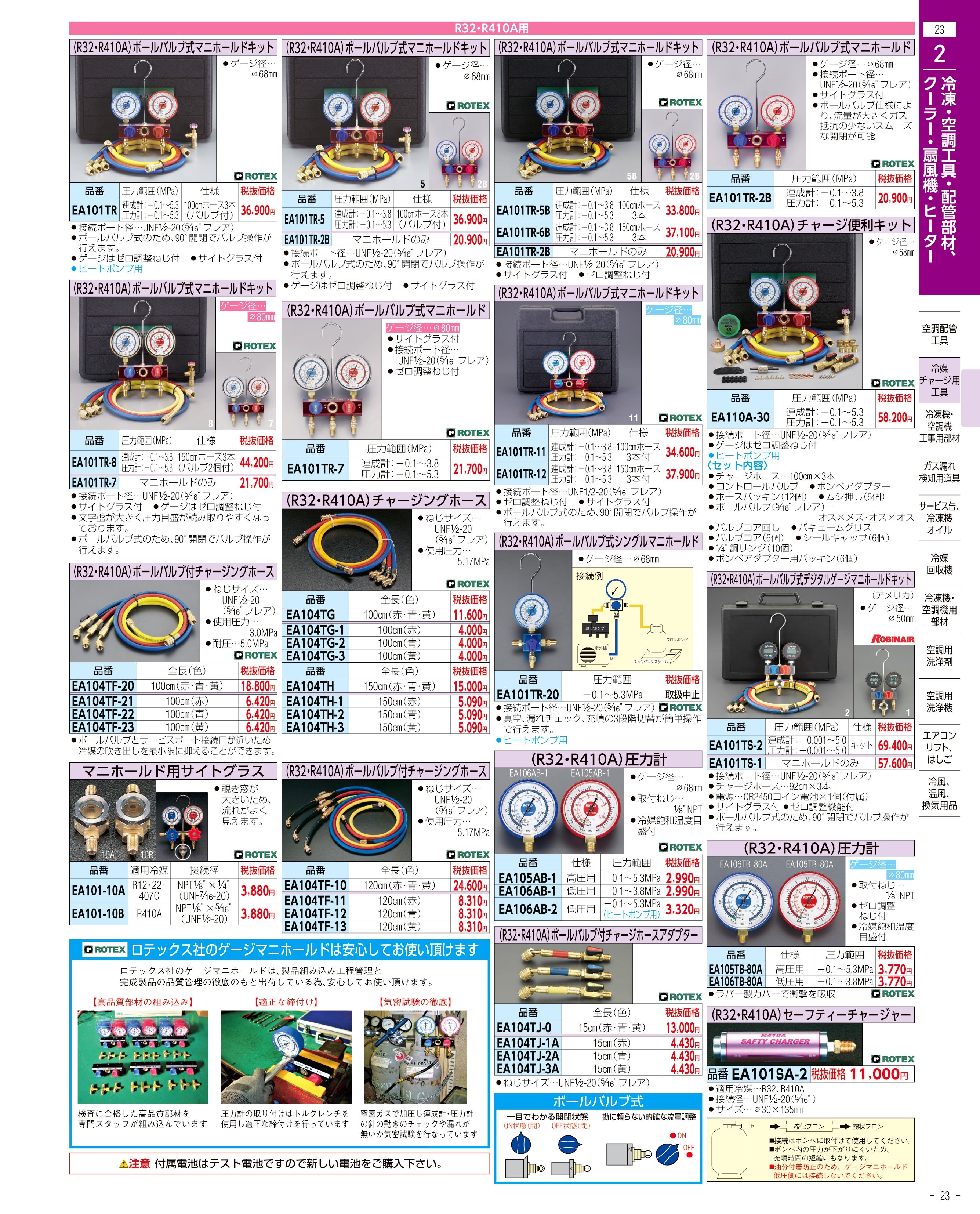 エスコ便利カタログ23ページ