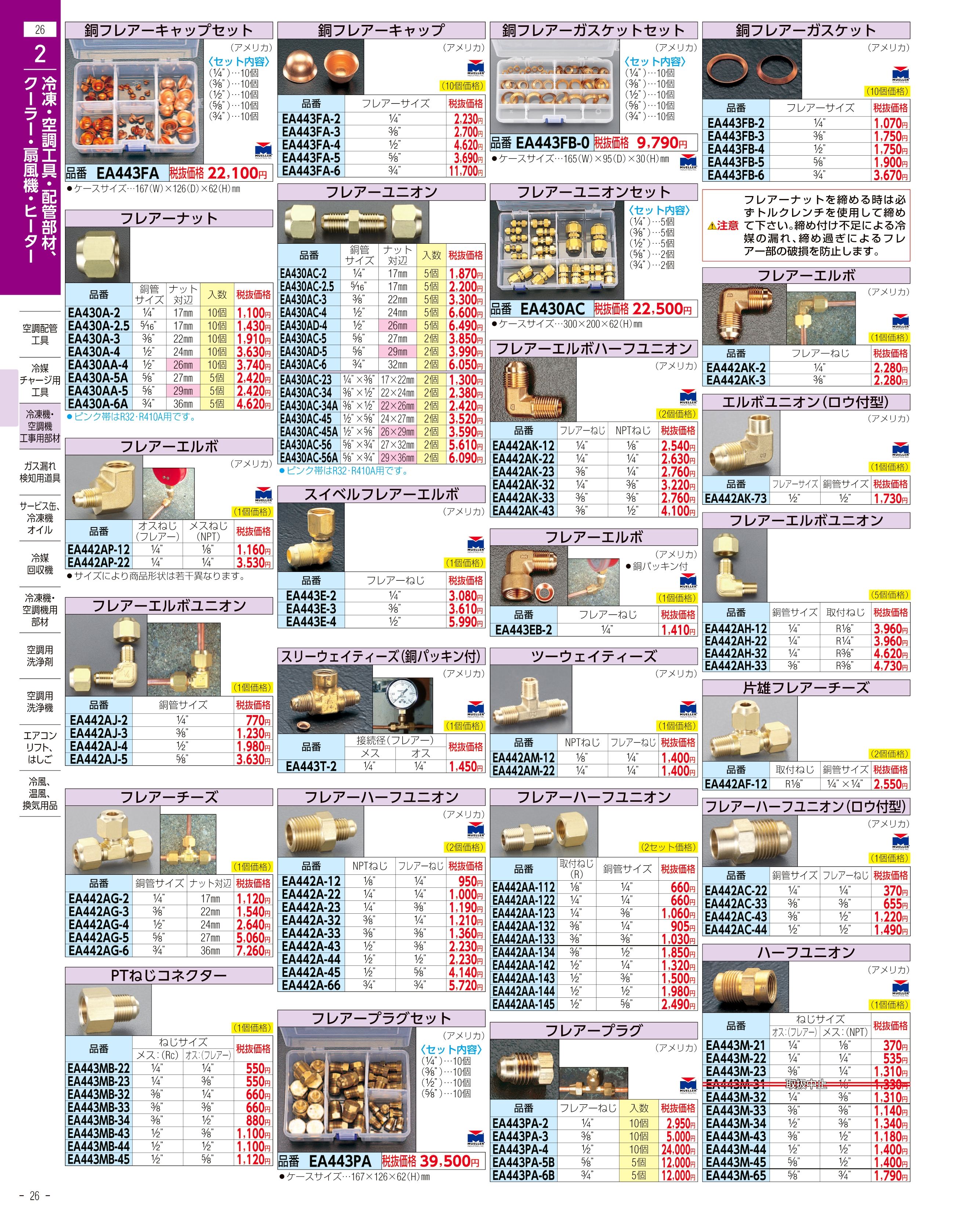 エスコ便利カタログ26ページ