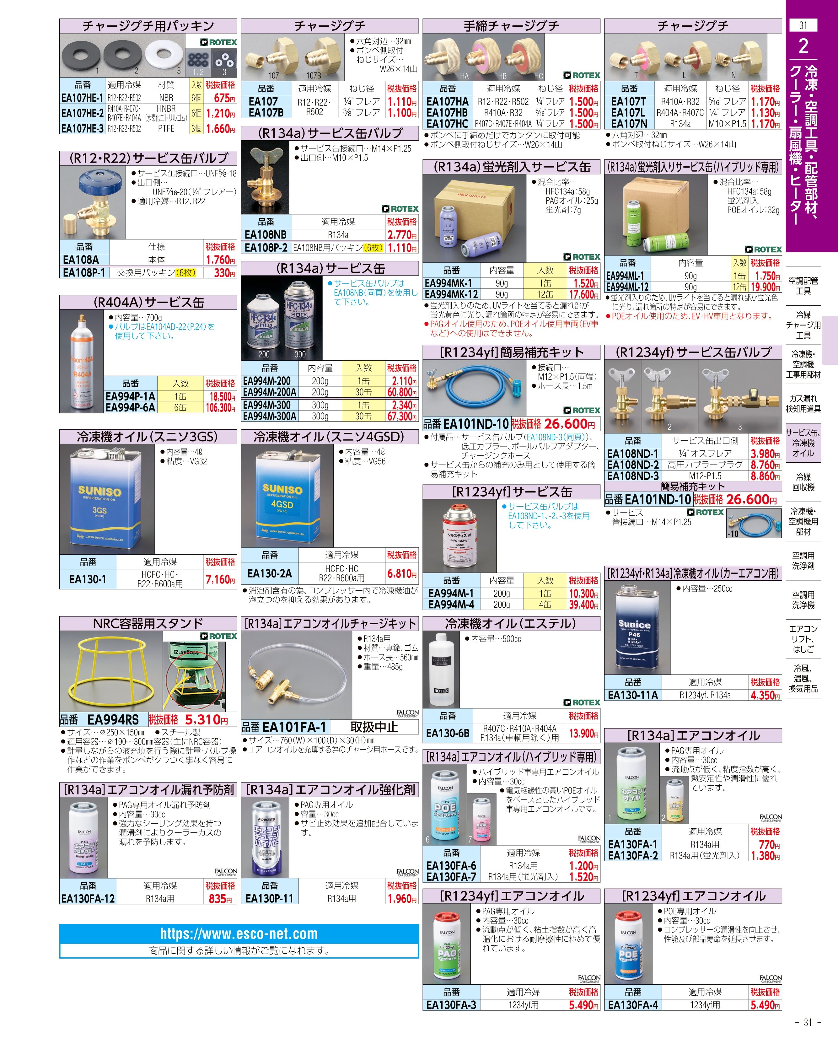 エスコ便利カタログ31ページ