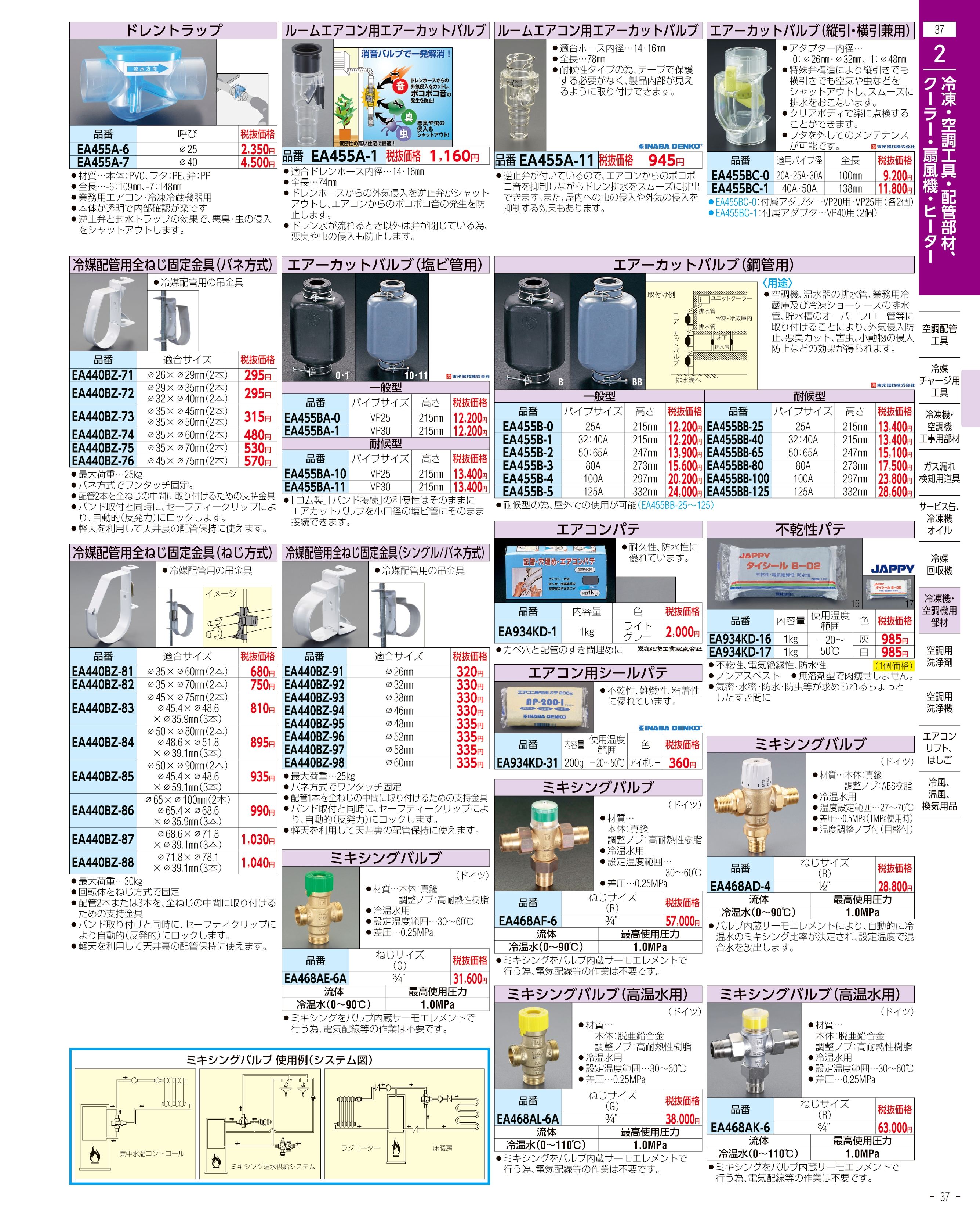 エスコ便利カタログ37ページ