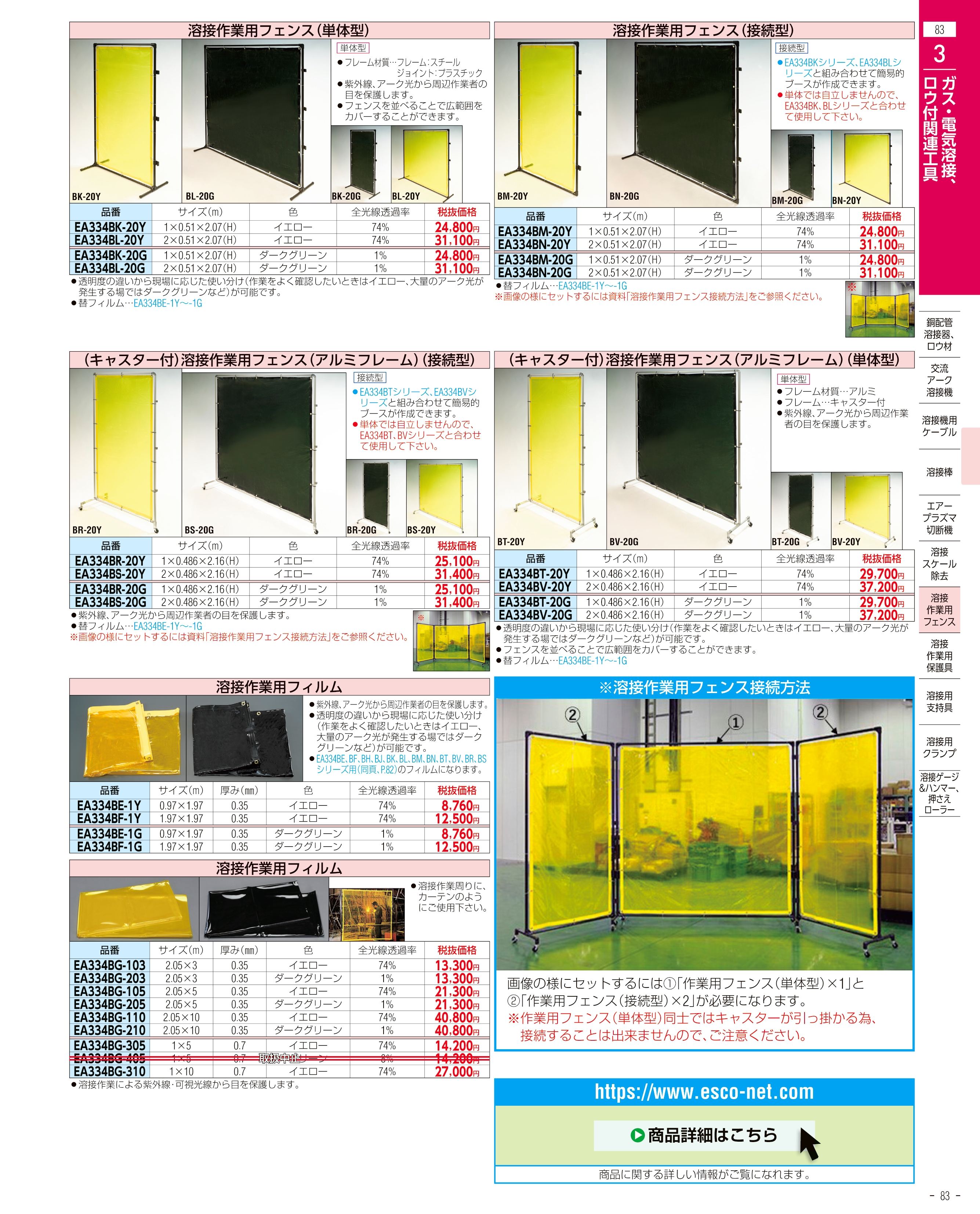 エスコ便利カタログ83ページ