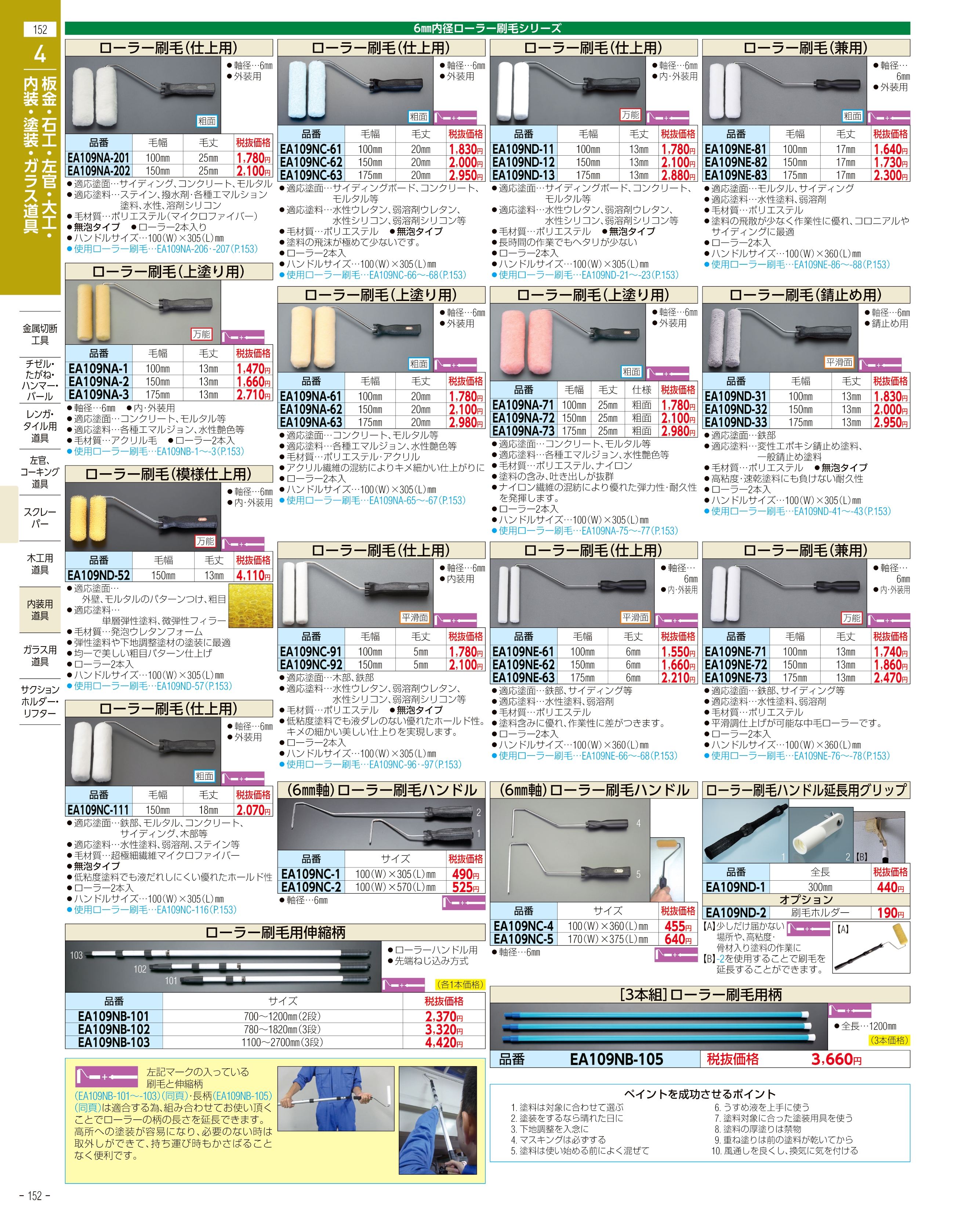 エスコ便利カタログ152ページ