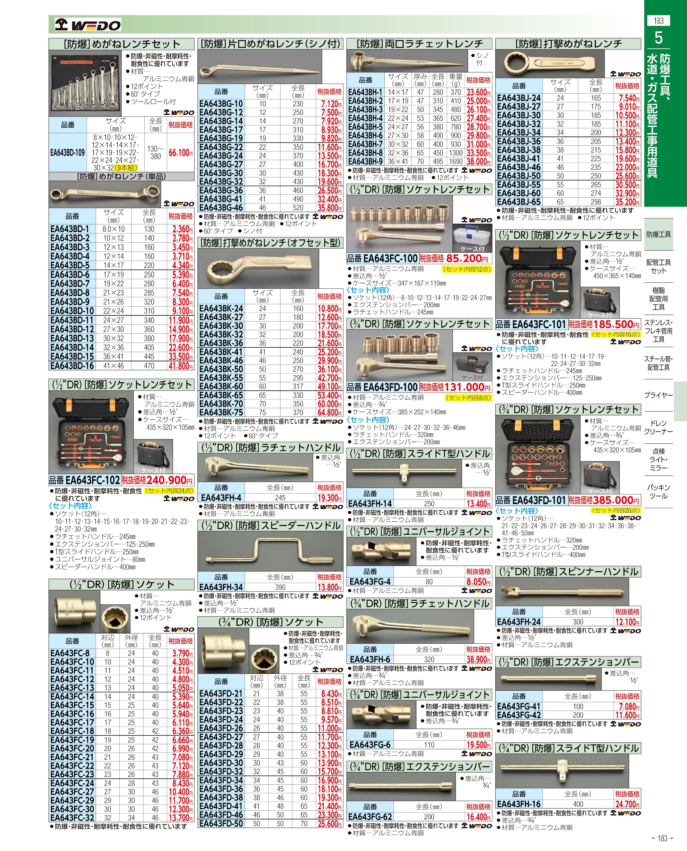 エスコ便利カタログ183ページ