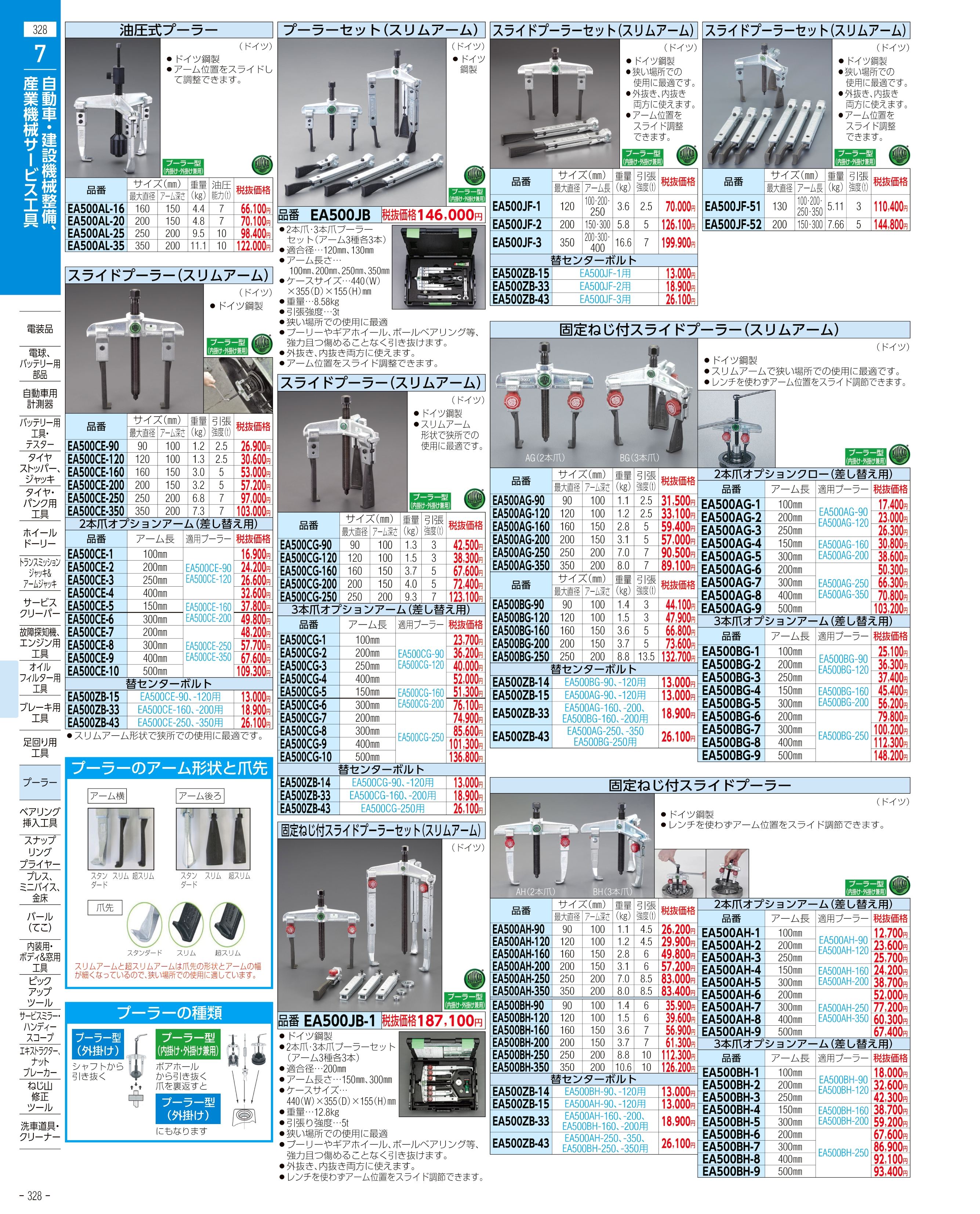 エスコ便利カタログ328ページ