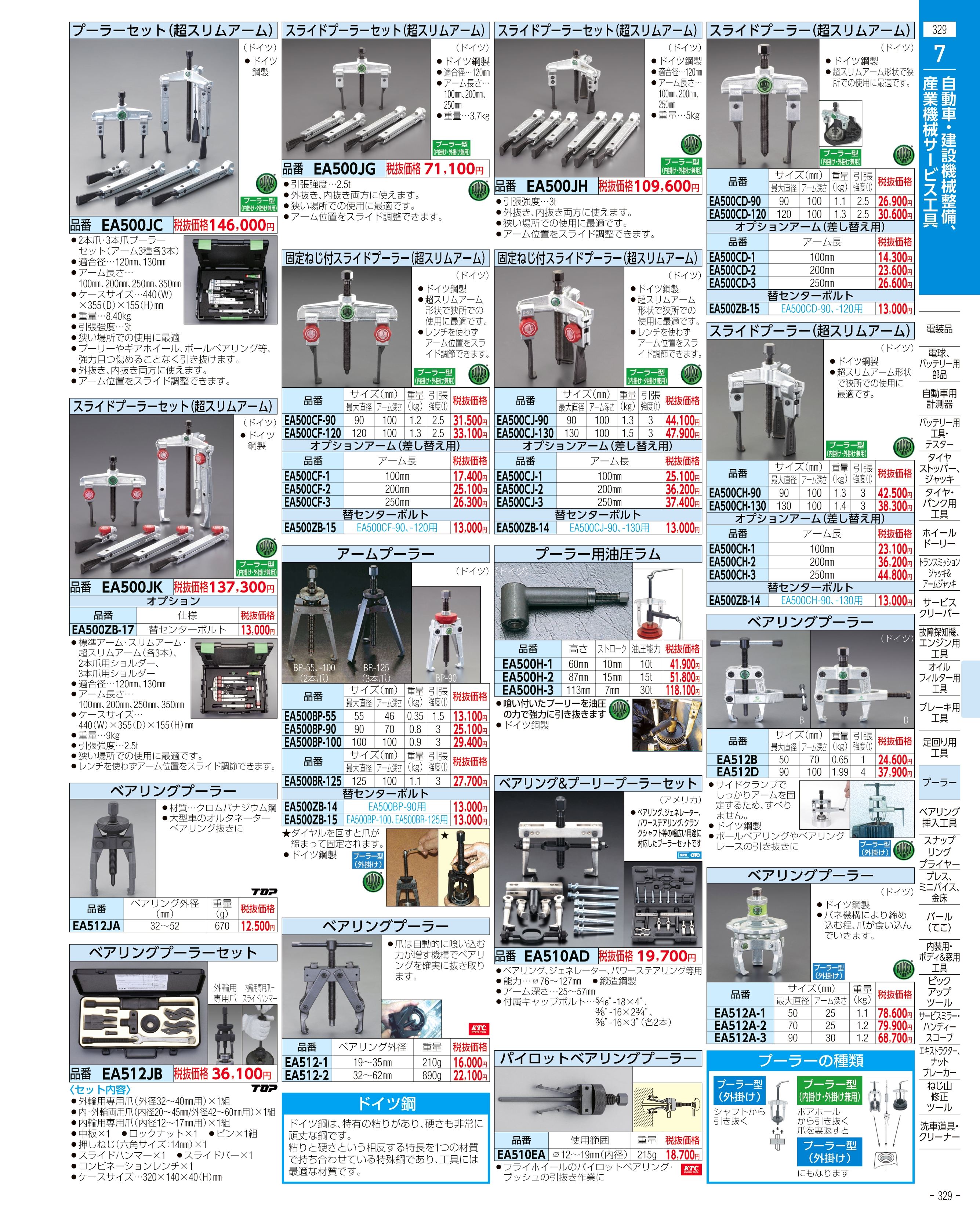 エスコ便利カタログ329ページ