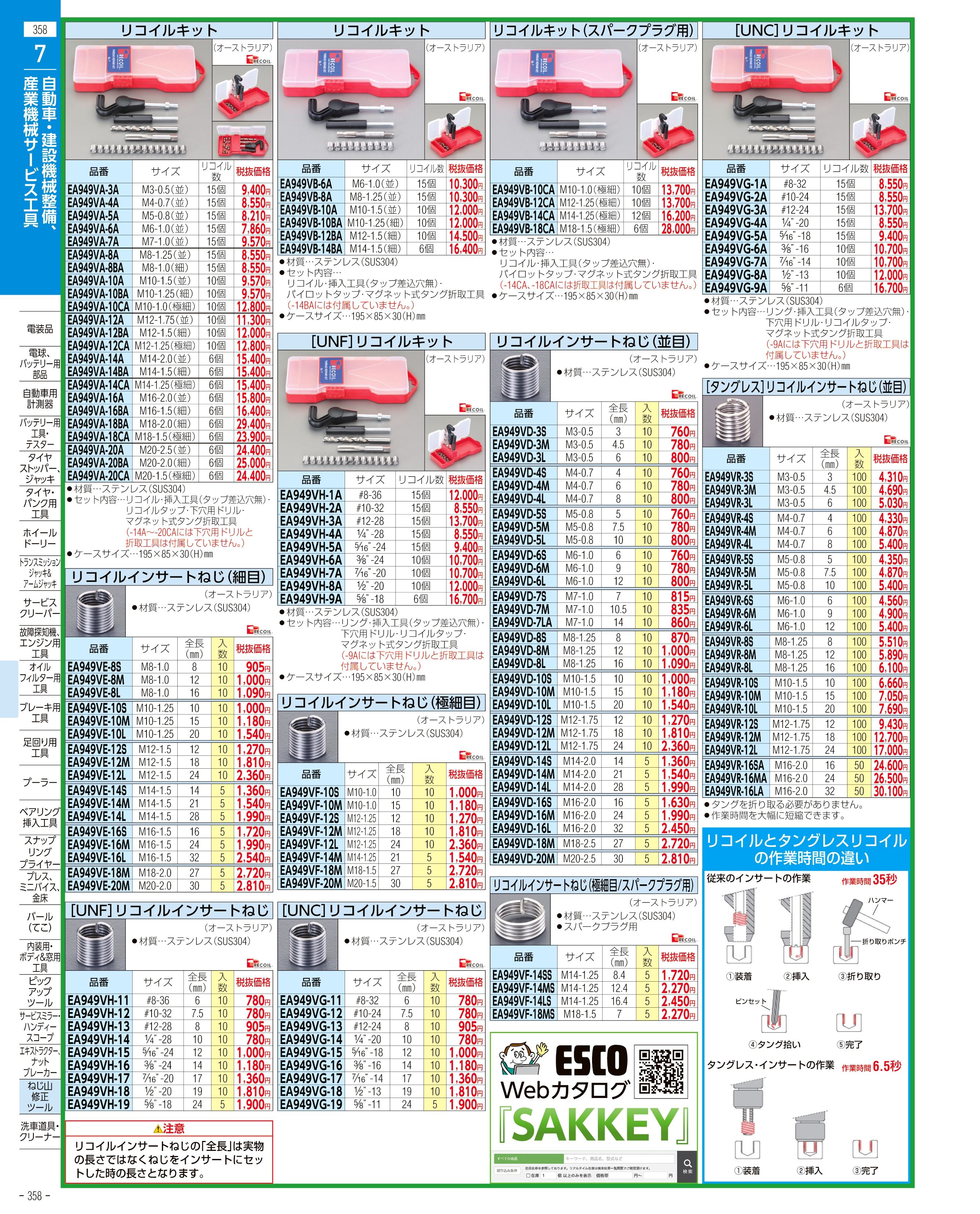 エスコ便利カタログ表紙