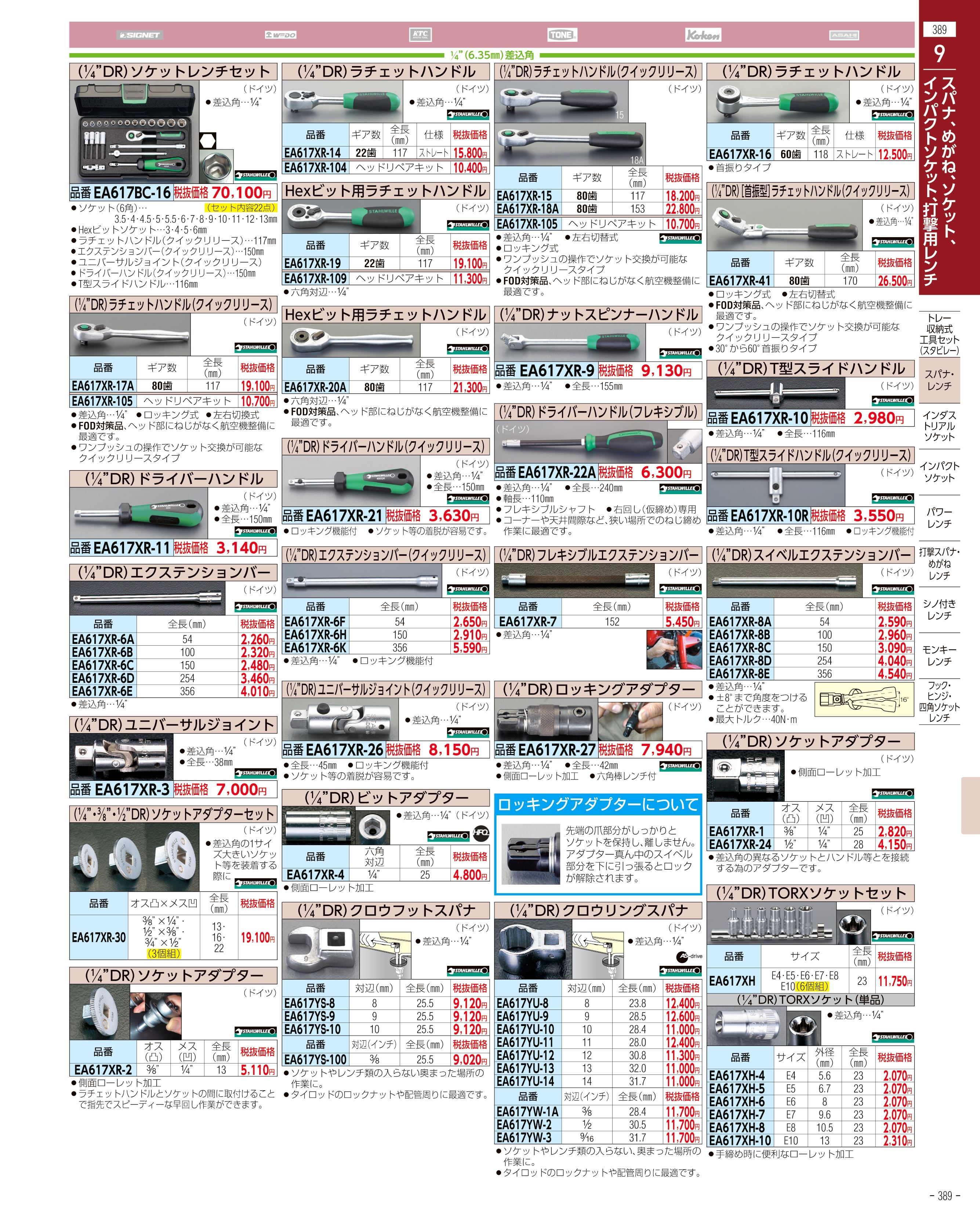 エスコ便利カタログ389ページ