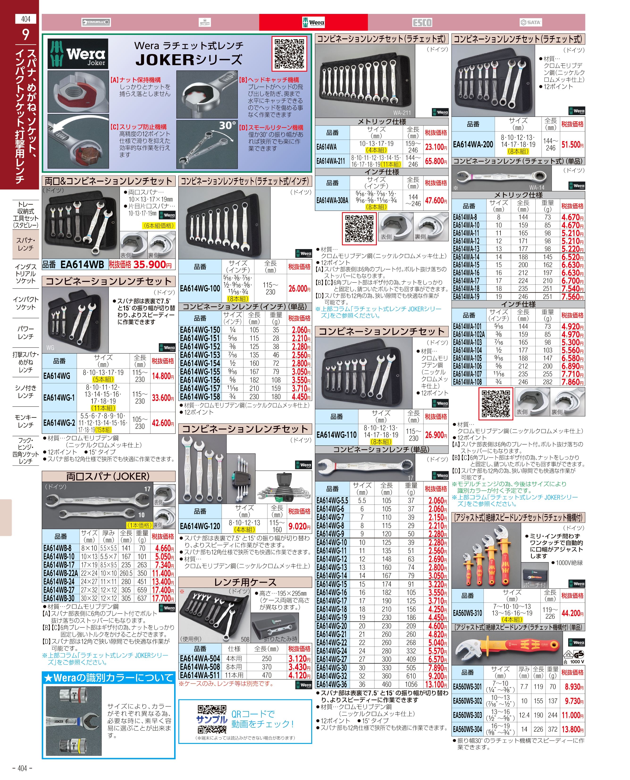 エスコ便利カタログ404ページ