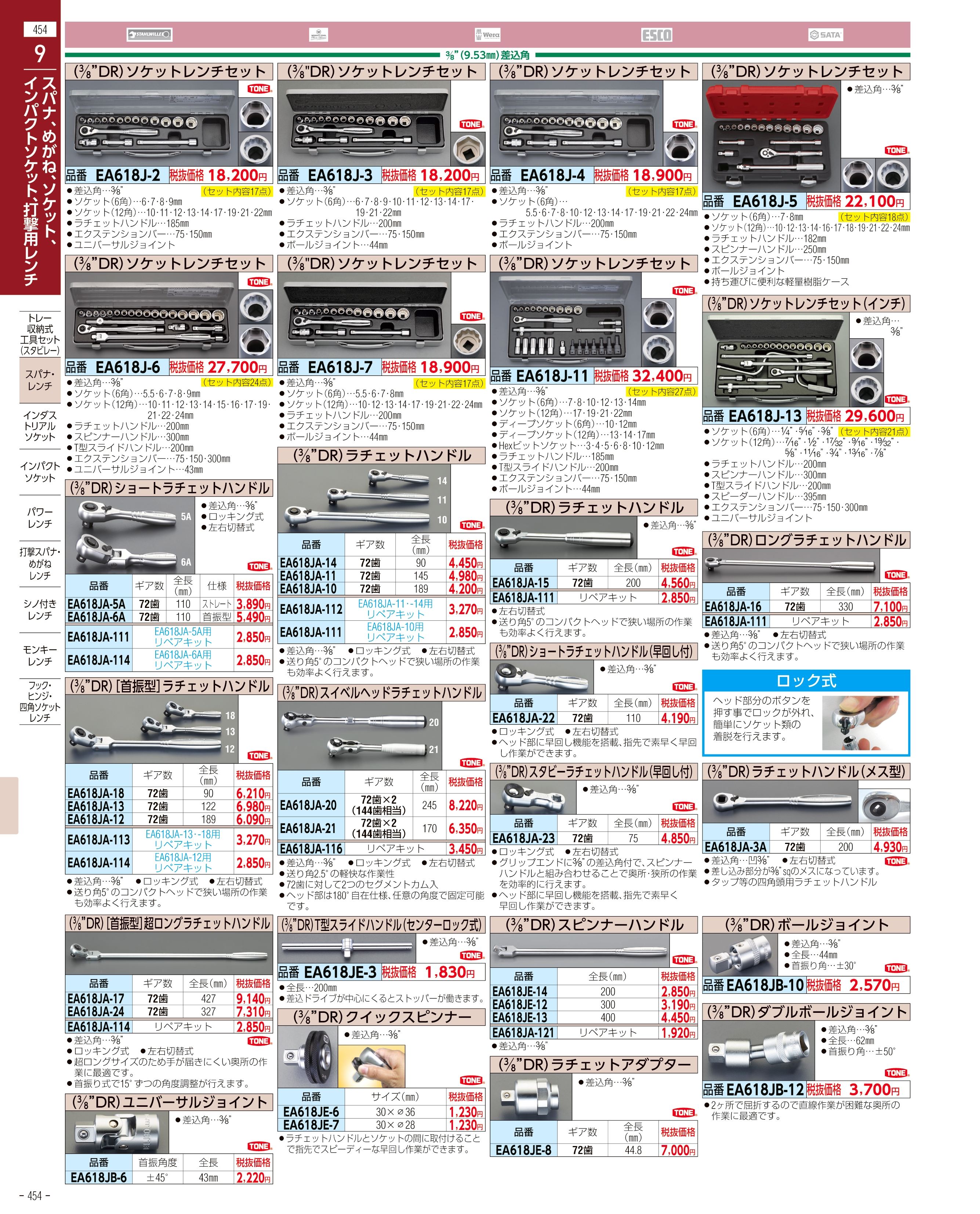 エスコ便利カタログ454ページ