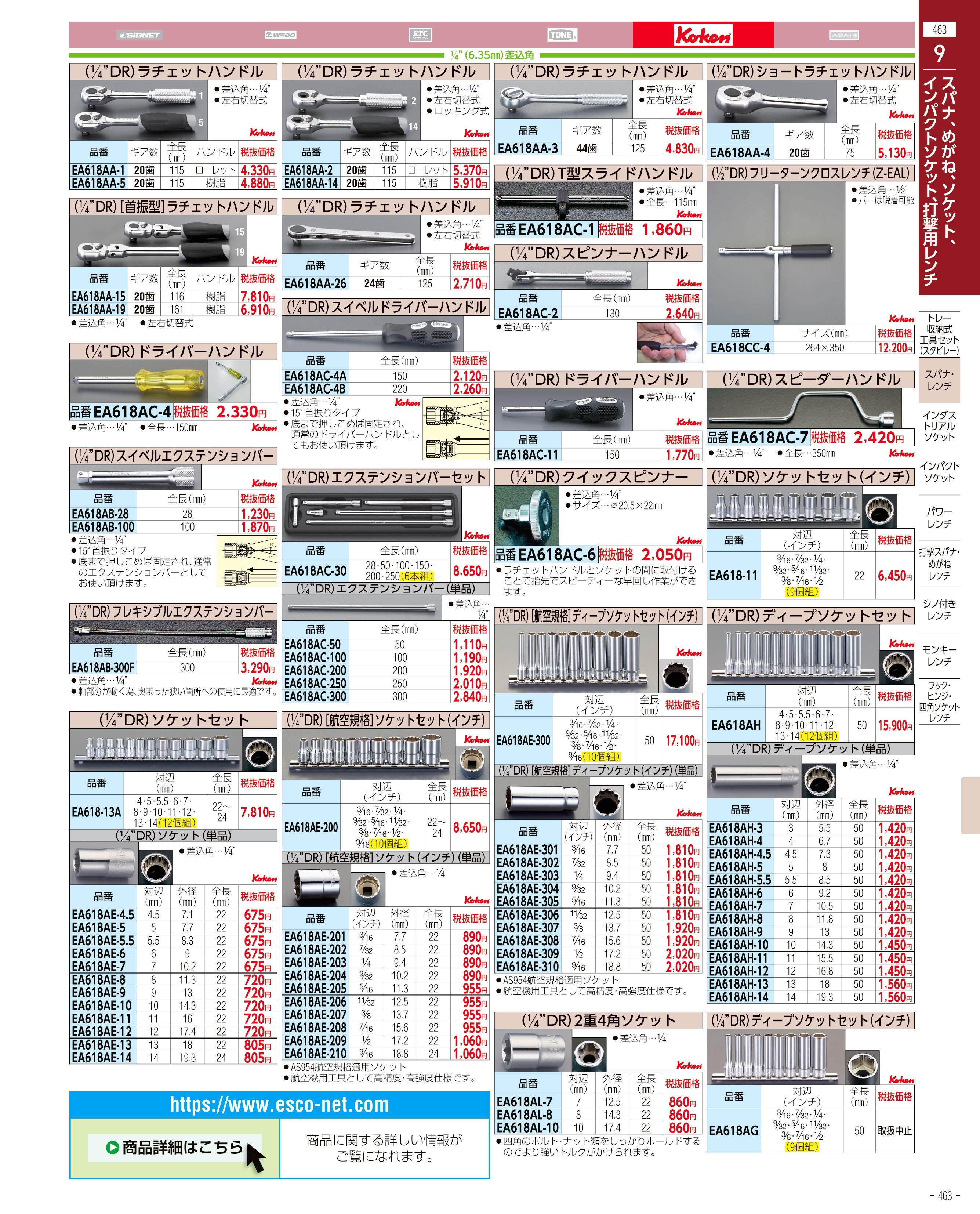 エスコ便利カタログ表紙