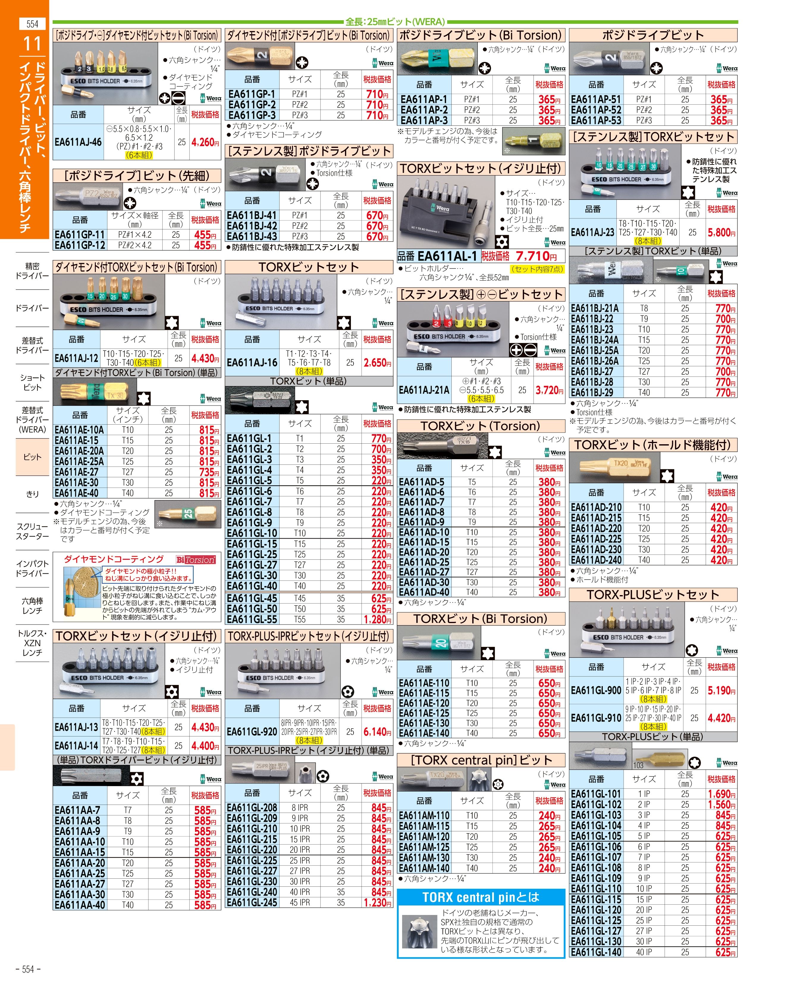 エスコ便利カタログ554ページ