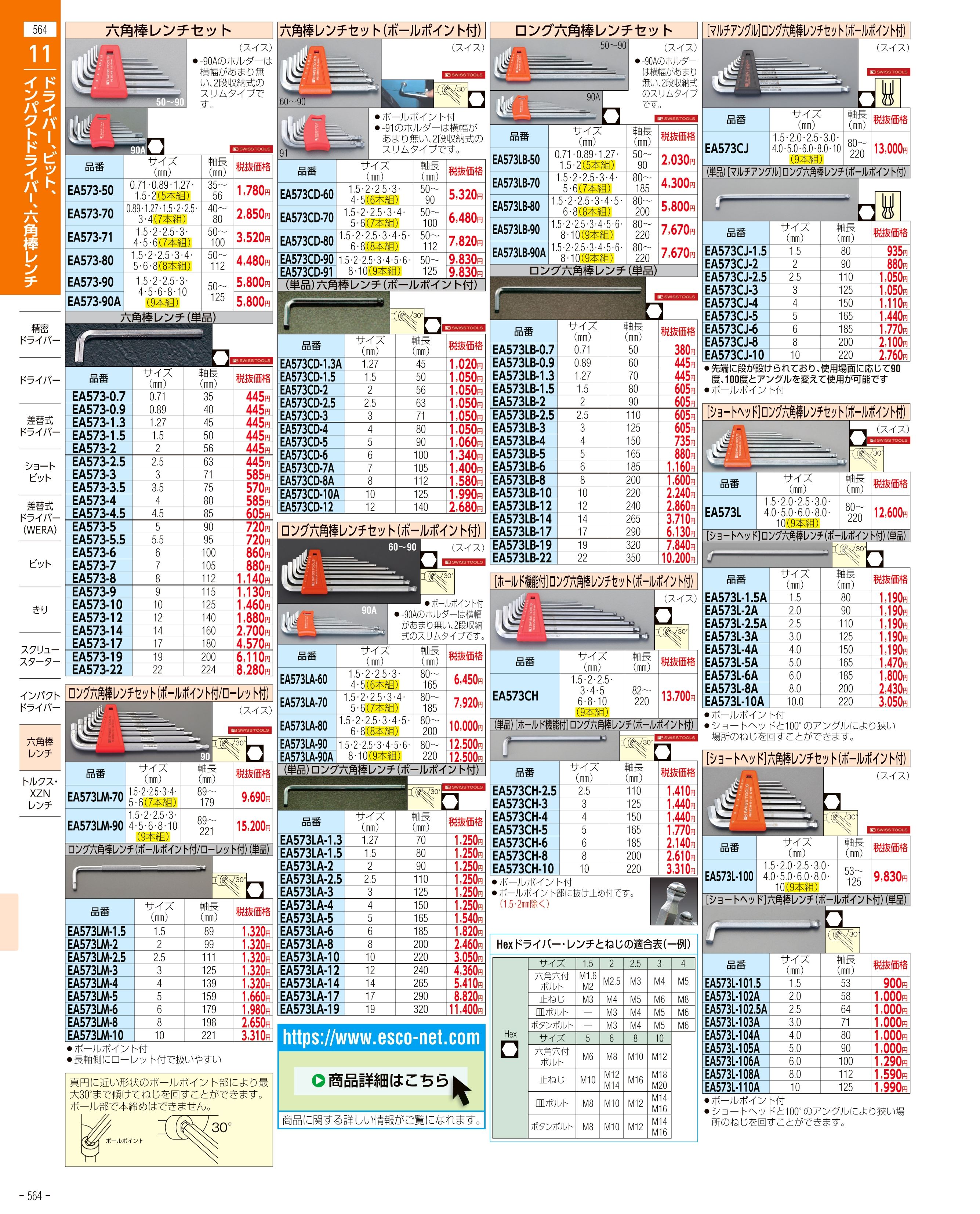 エスコ便利カタログ表紙