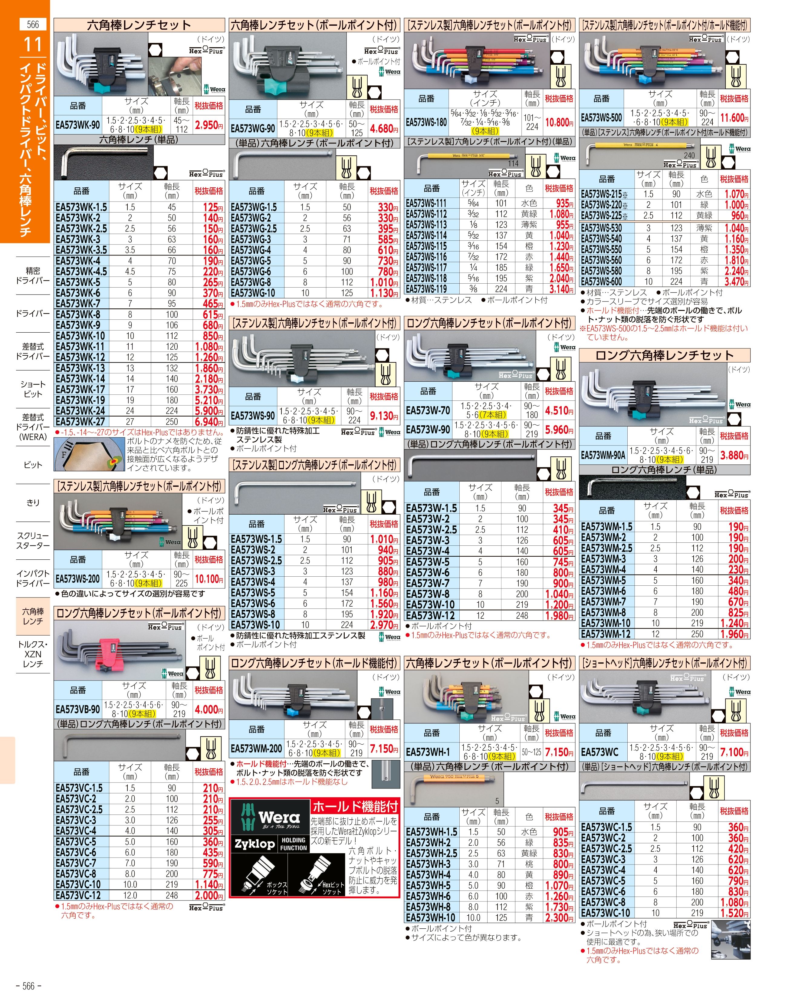 エスコ便利カタログ566ページ