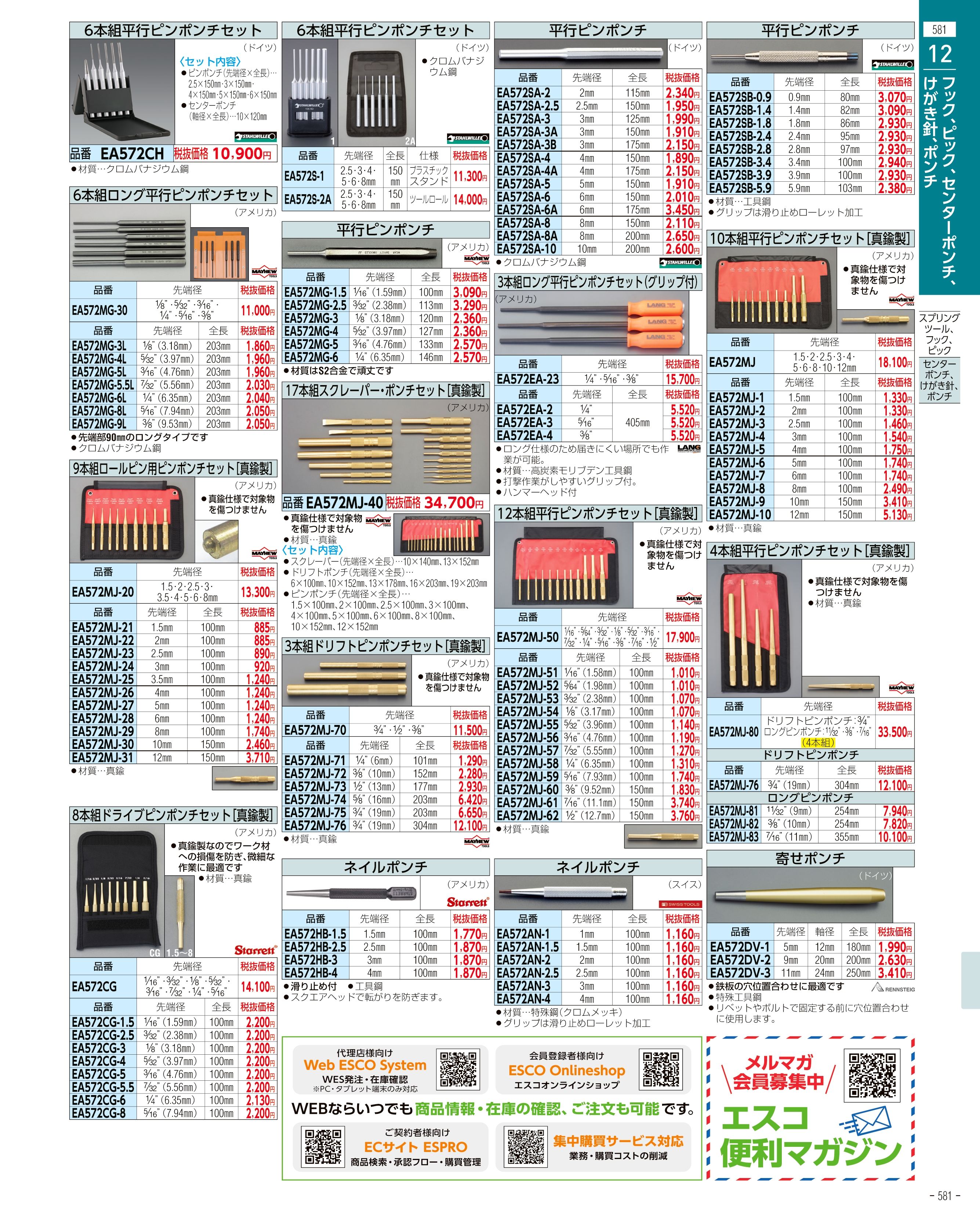 エスコ便利カタログ表紙