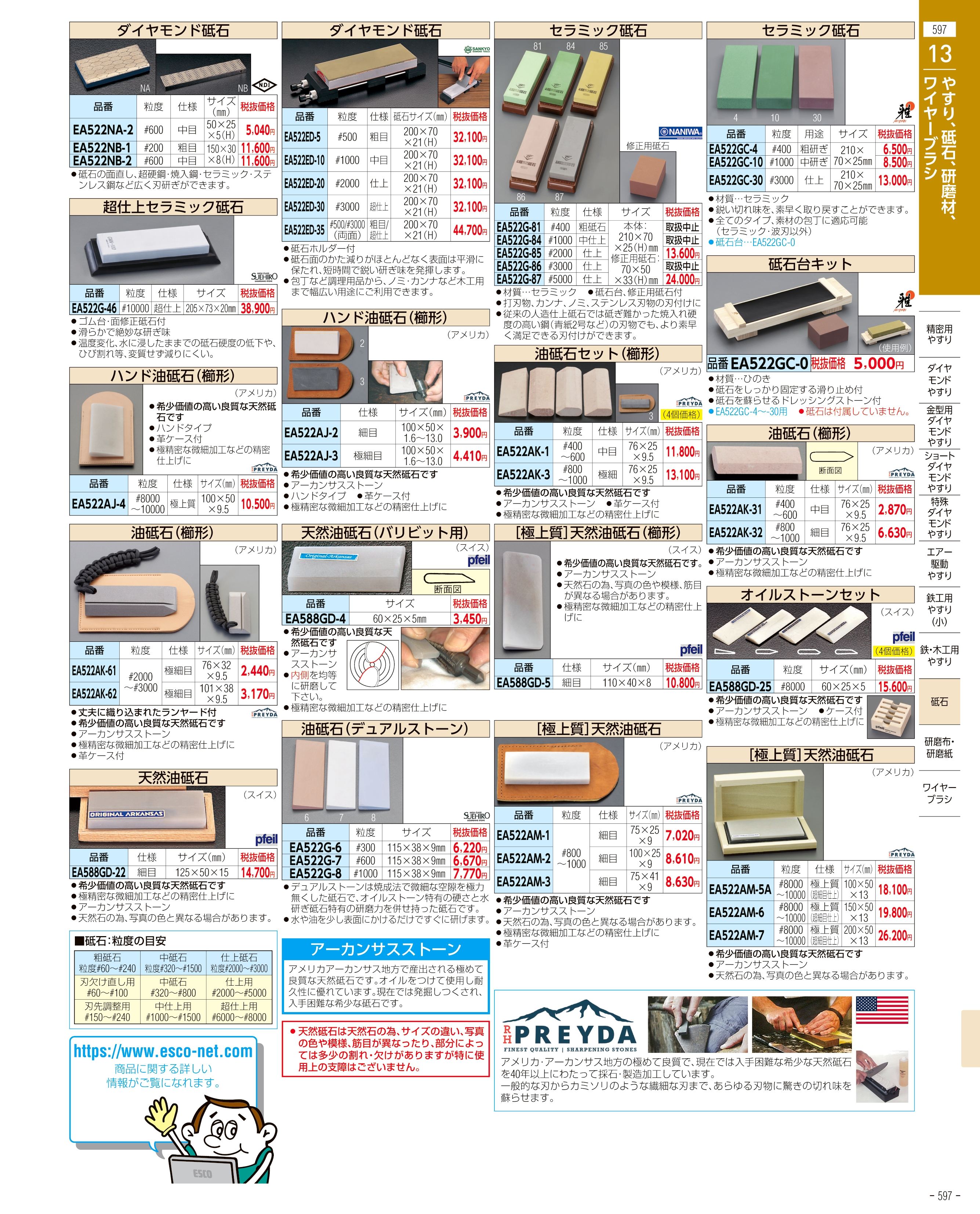 エスコ便利カタログ597ページ