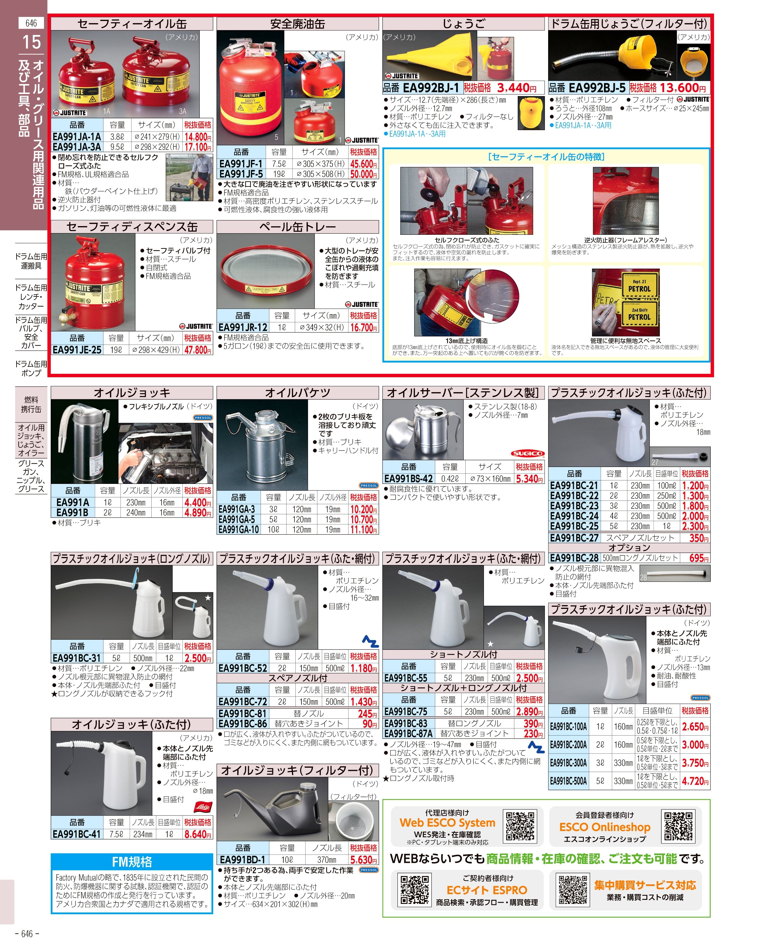 エスコ便利カタログ646ページ