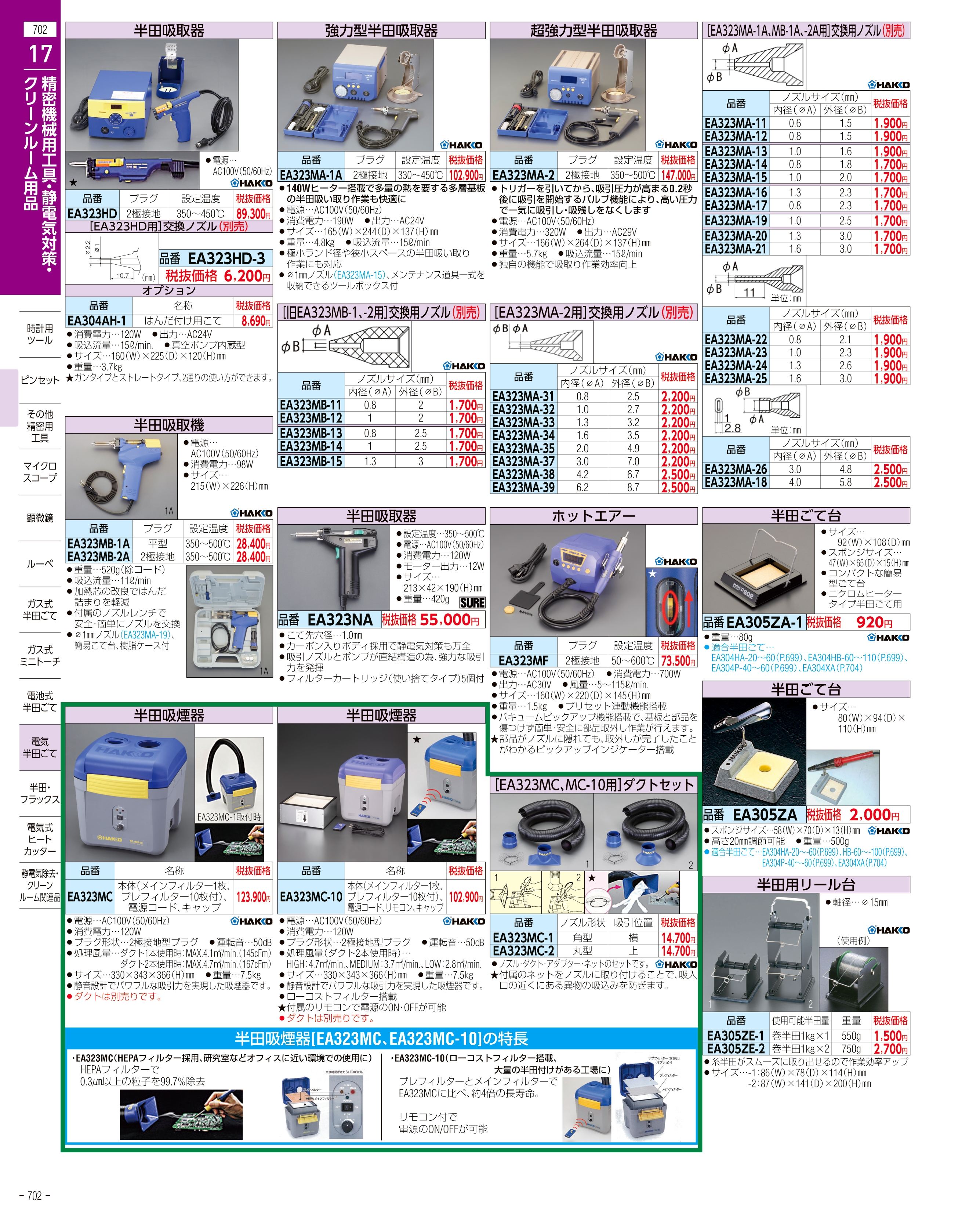 エスコ便利カタログ702ページ