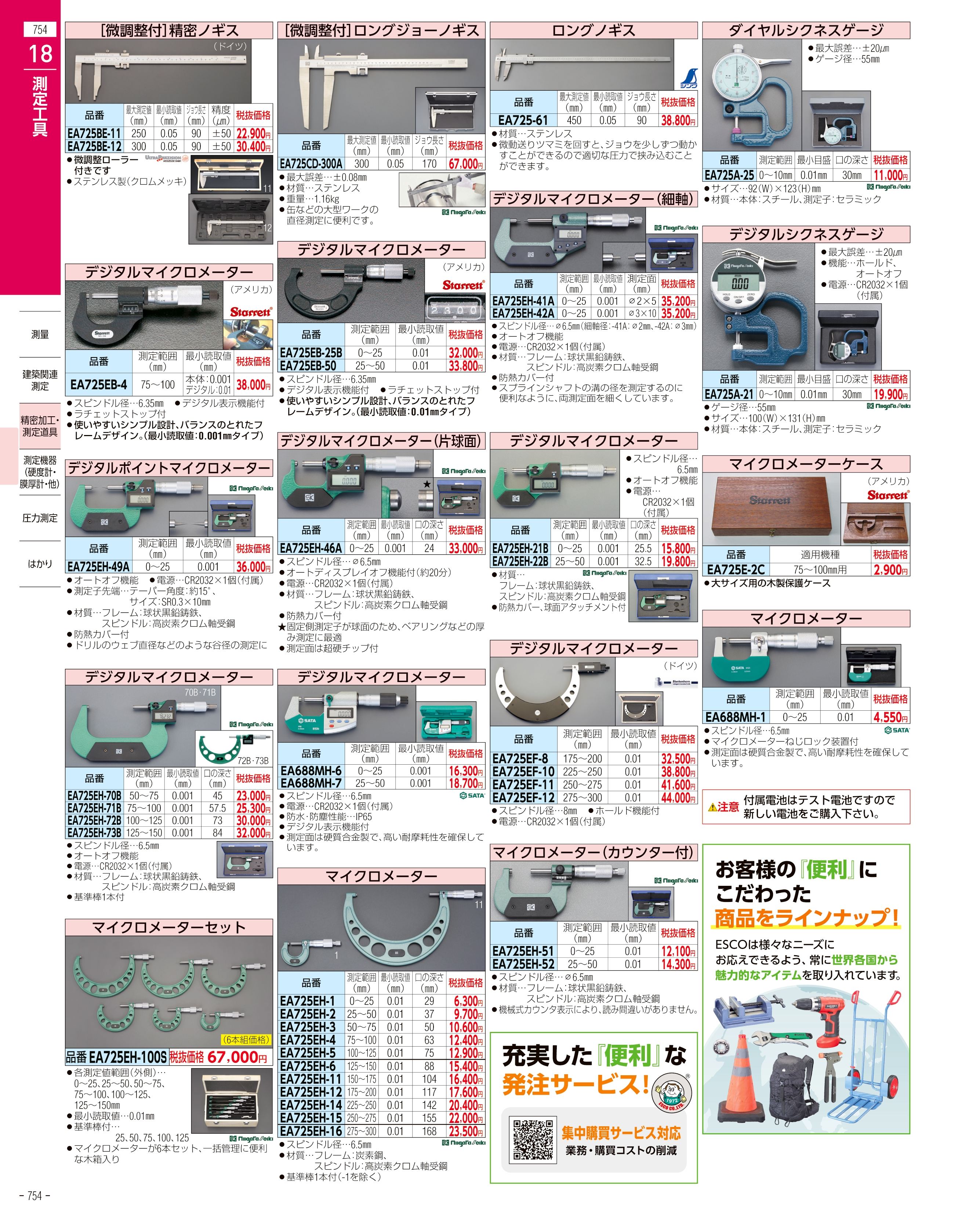 エスコ便利カタログ754ページ