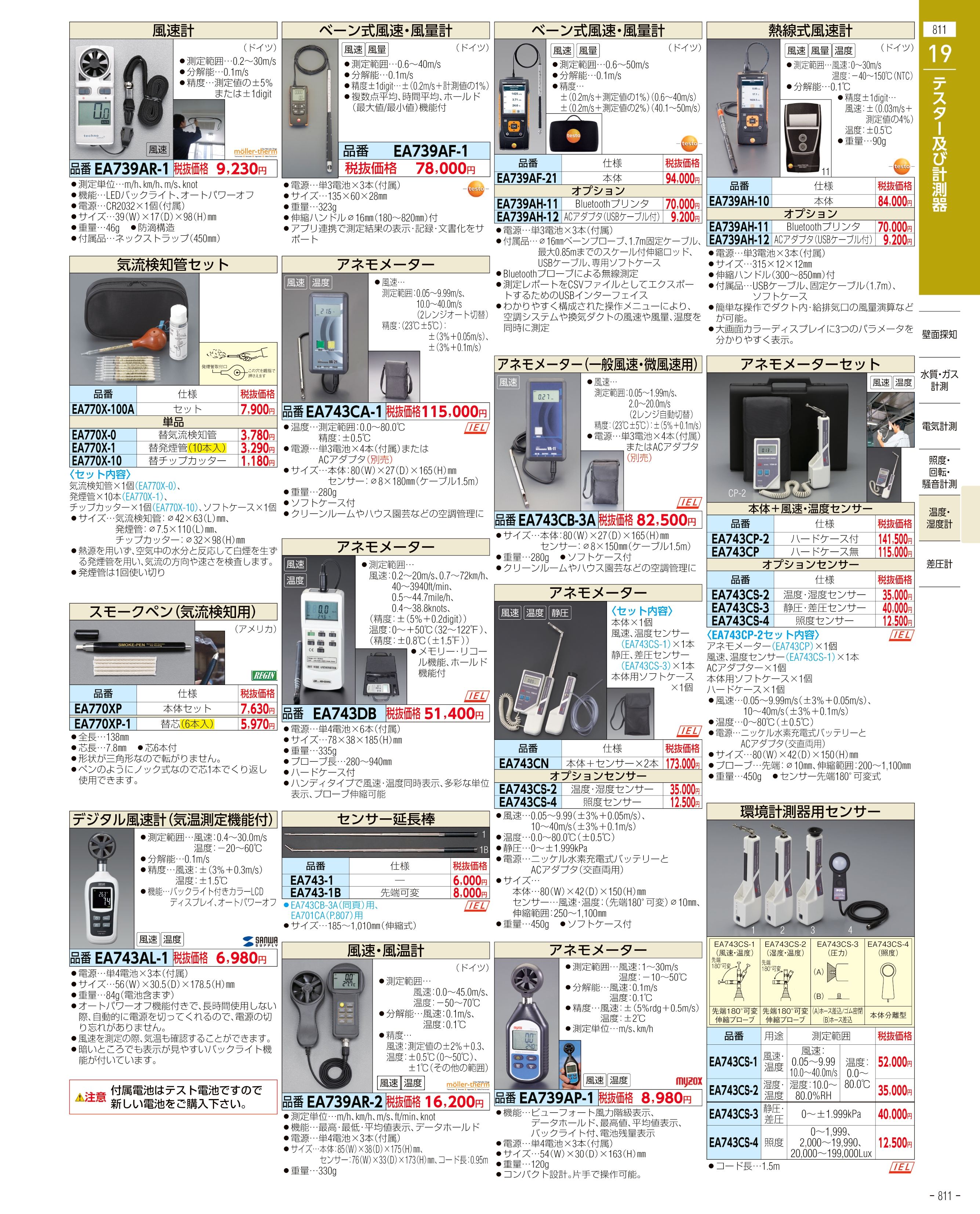 エスコ便利カタログ811ページ