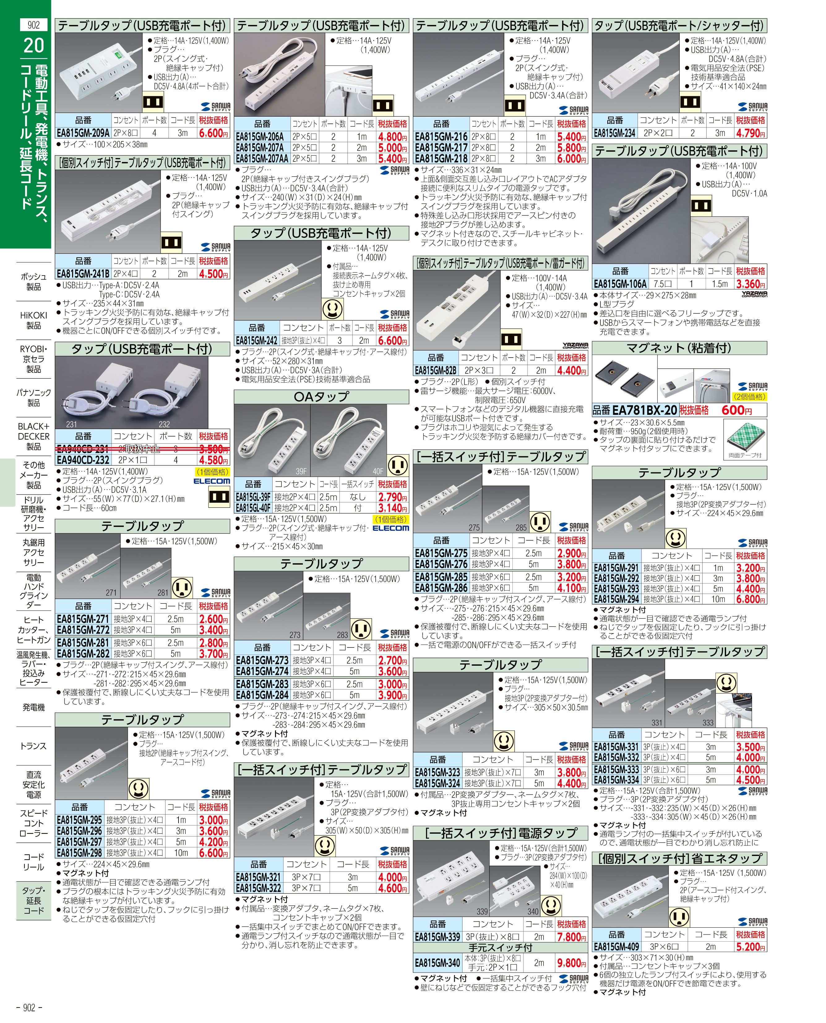 エスコ (ESCO) AC125V/22A/30m コードリール(防雨型/ブレーカー付) EA815FA-3