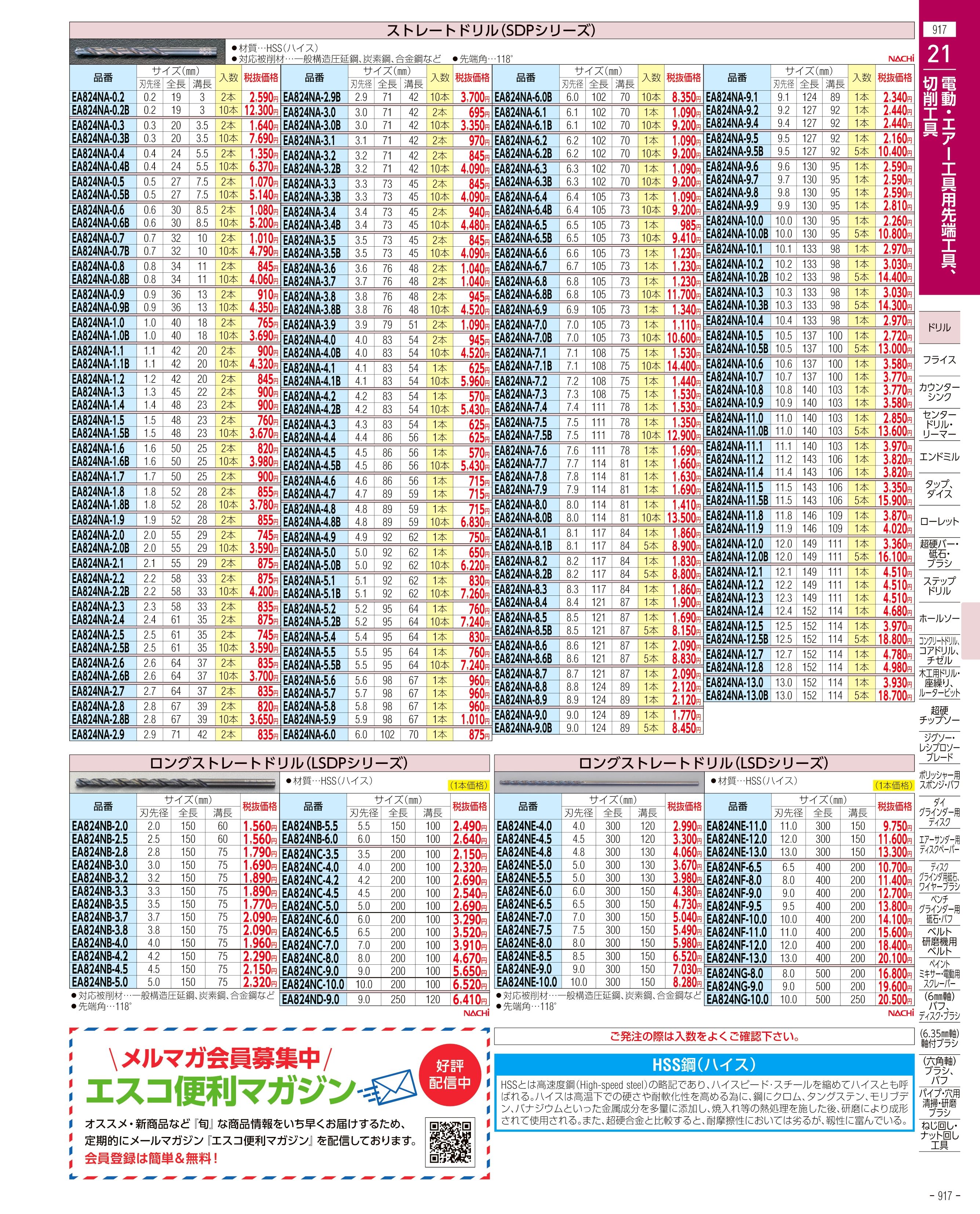 エスコ便利カタログ表紙