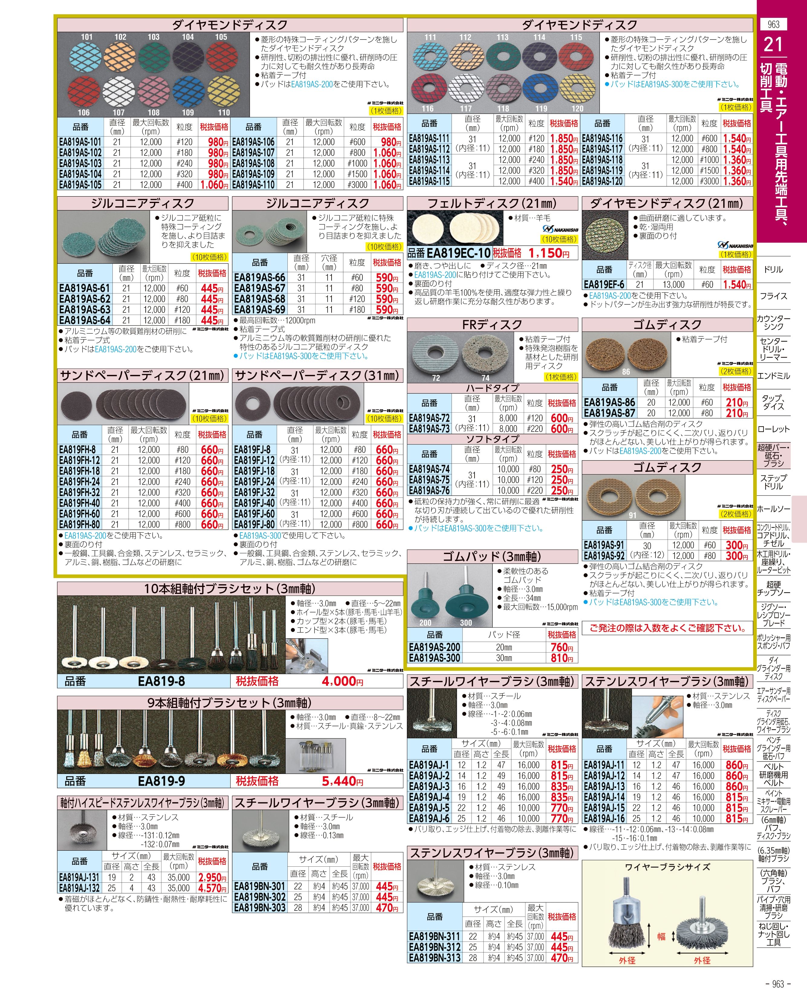 エスコ便利カタログ963ページ