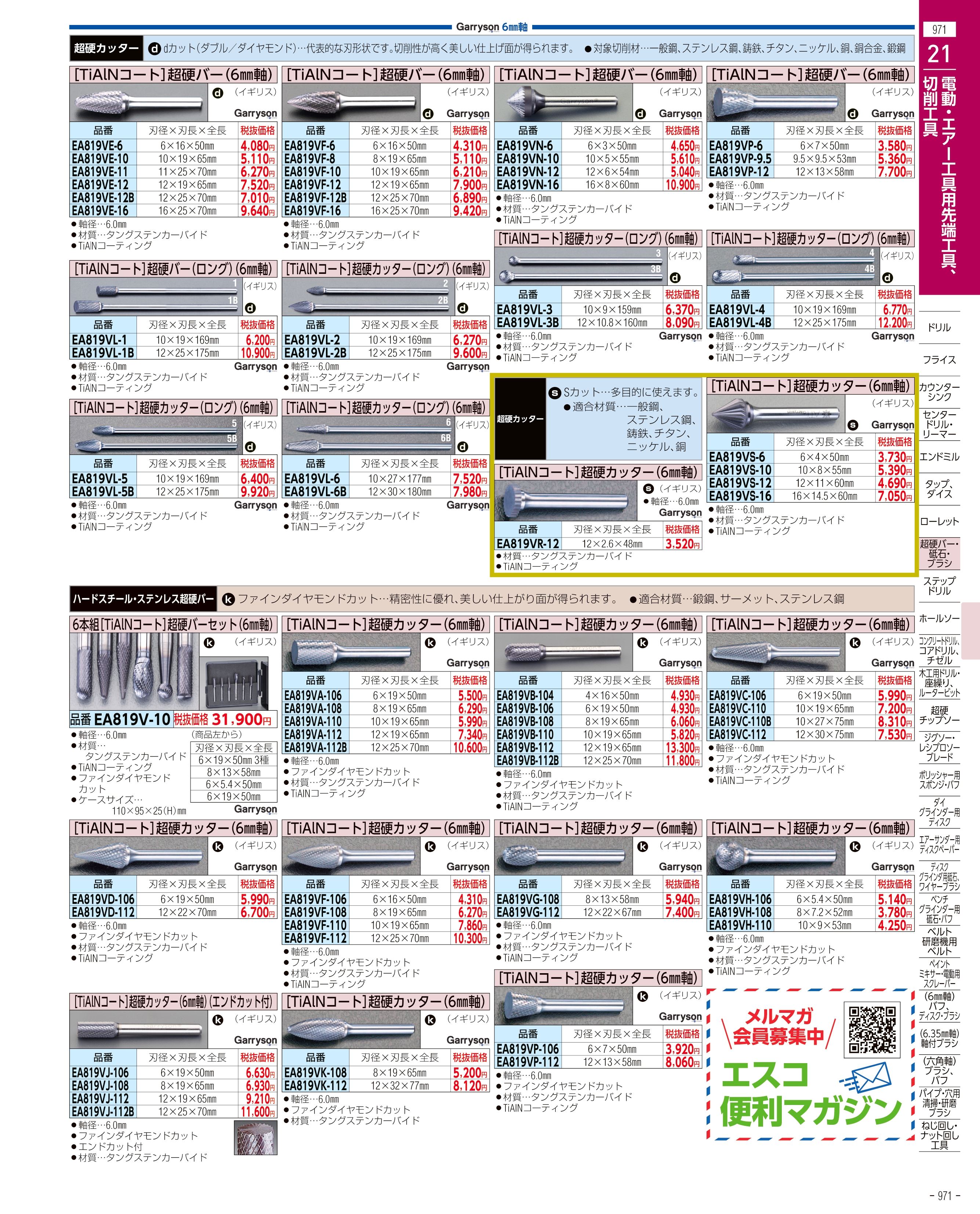 エスコ便利カタログ971ページ