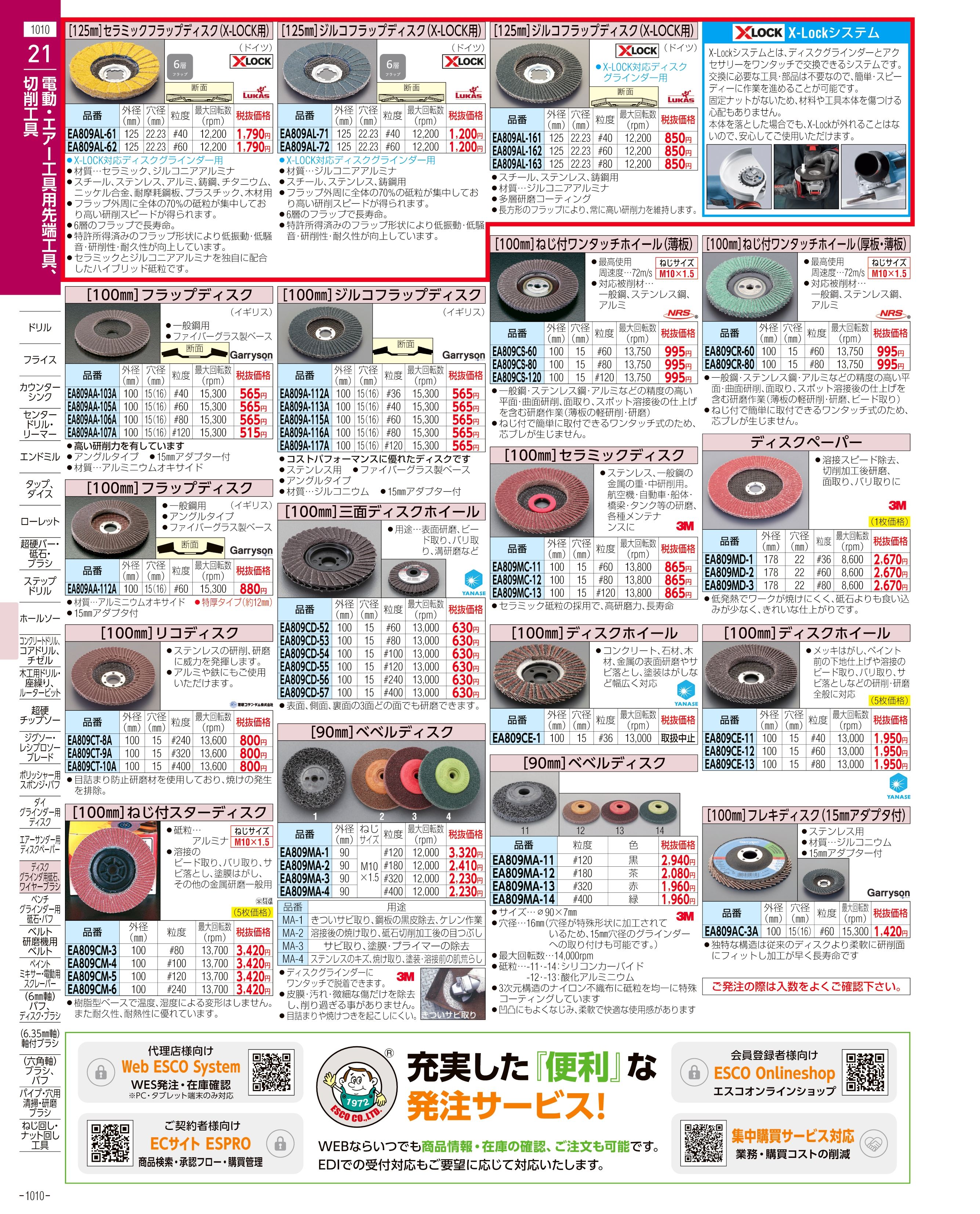 エスコ便利カタログ表紙