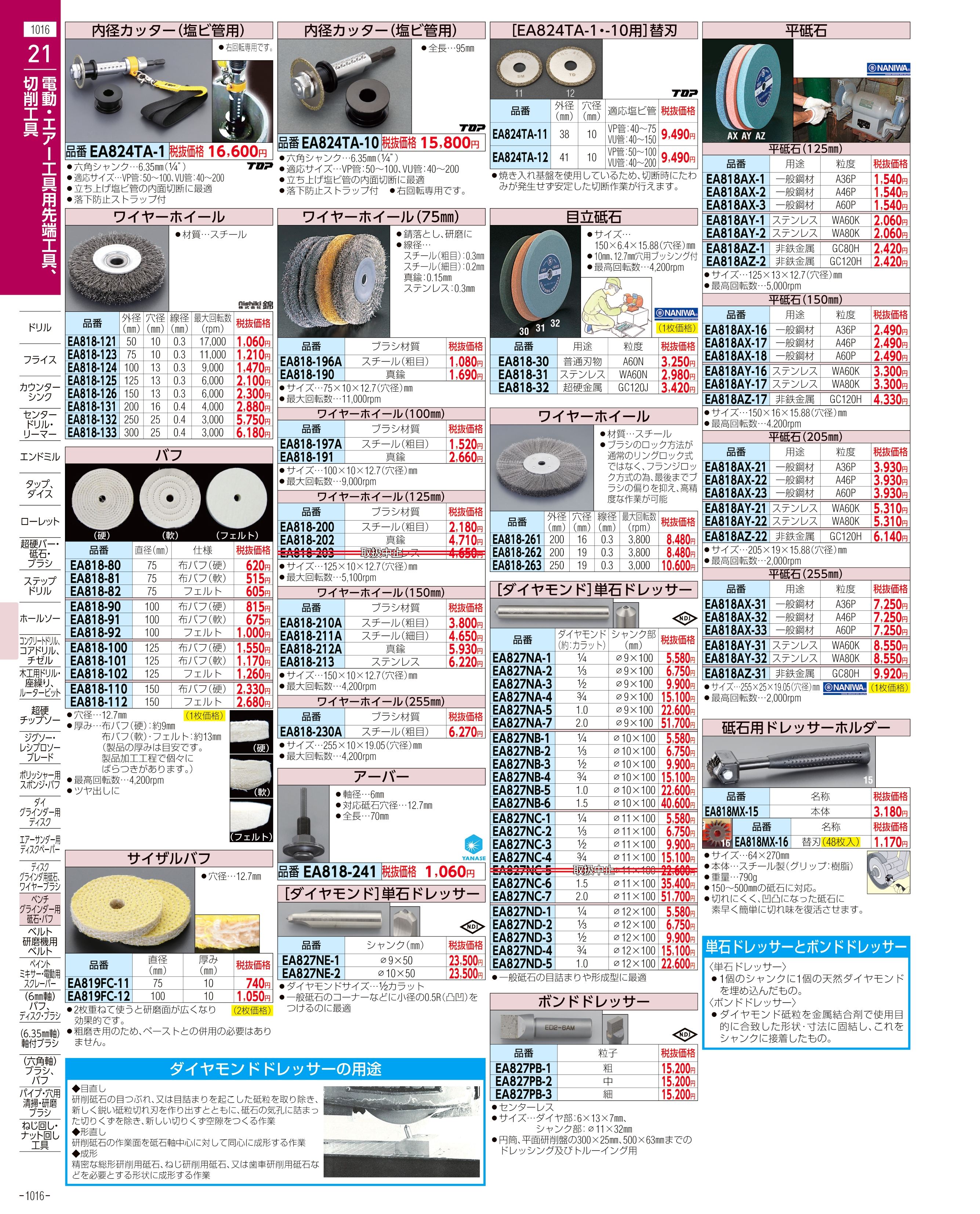 エスコ便利カタログ1016ページ