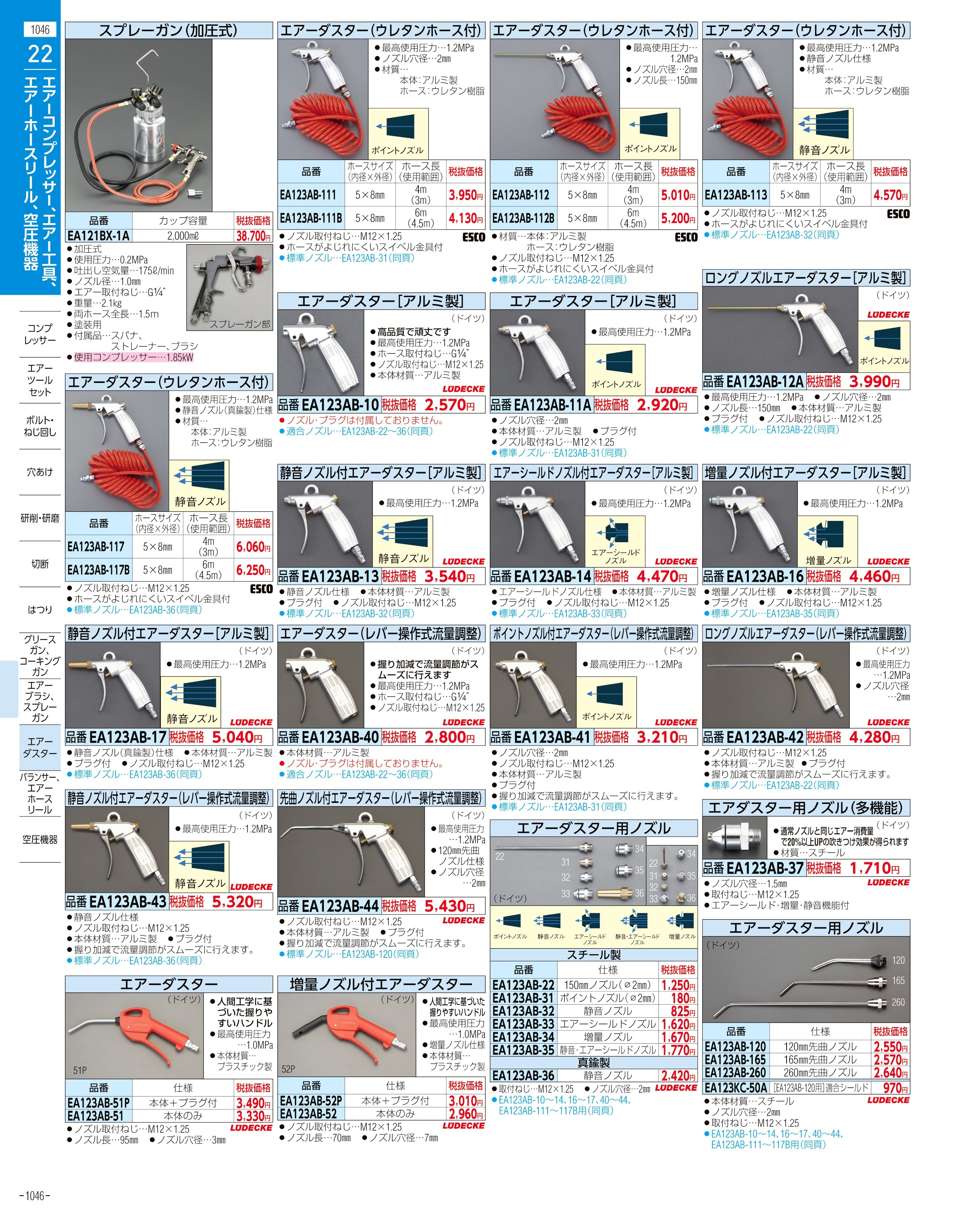 エスコ便利カタログ1046ページ