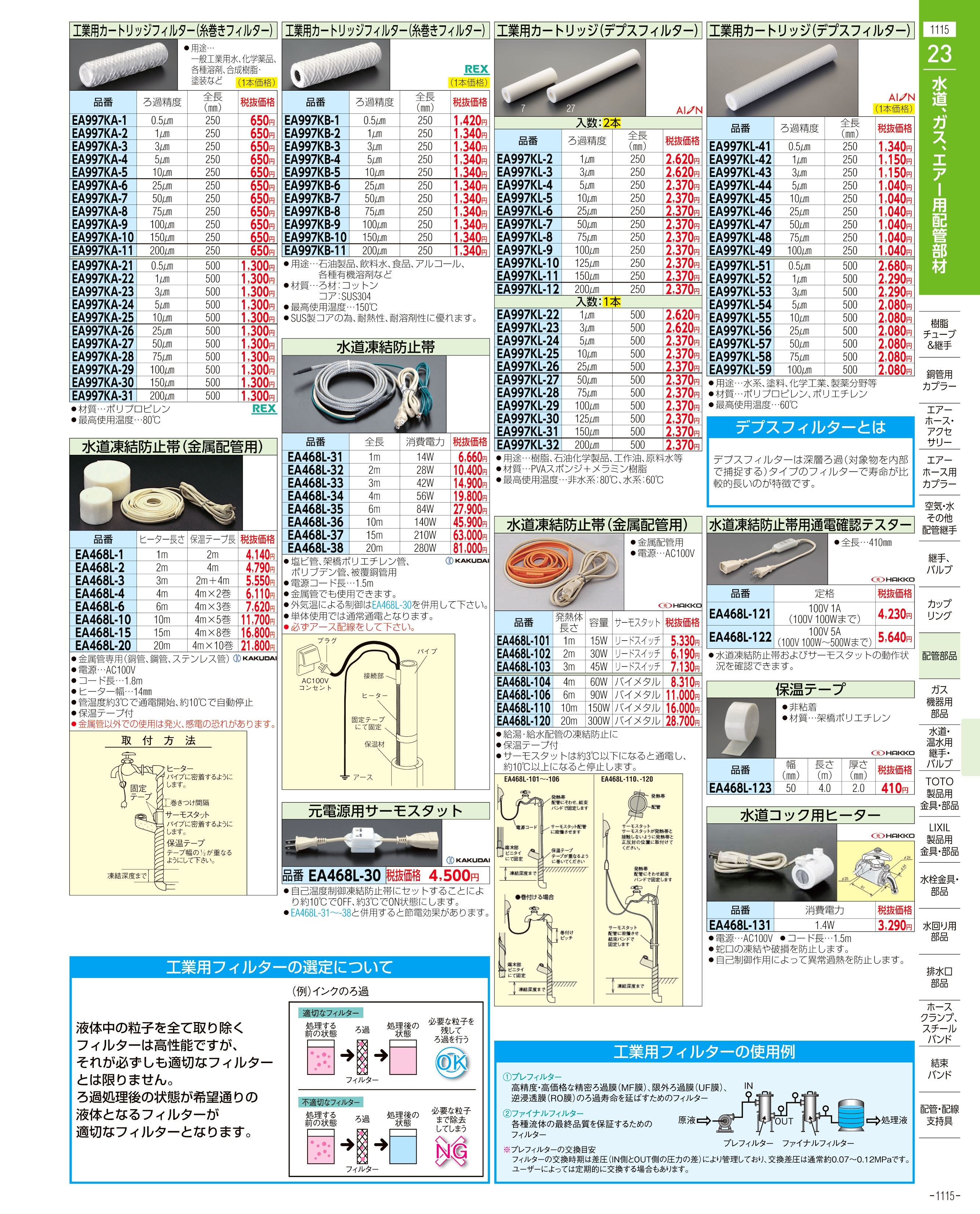 エスコ便利カタログ1115ページ