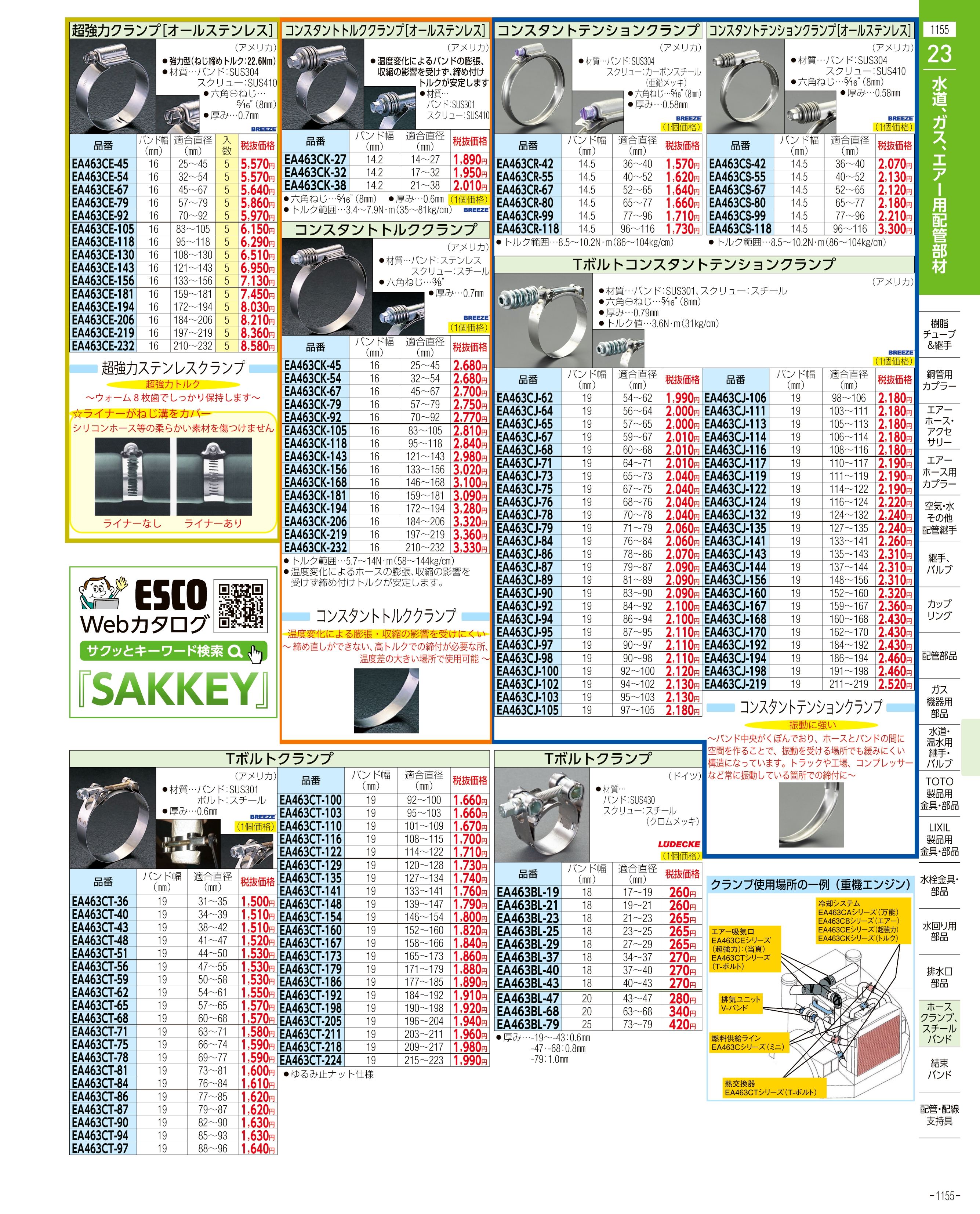 エスコ便利カタログ1155ページ