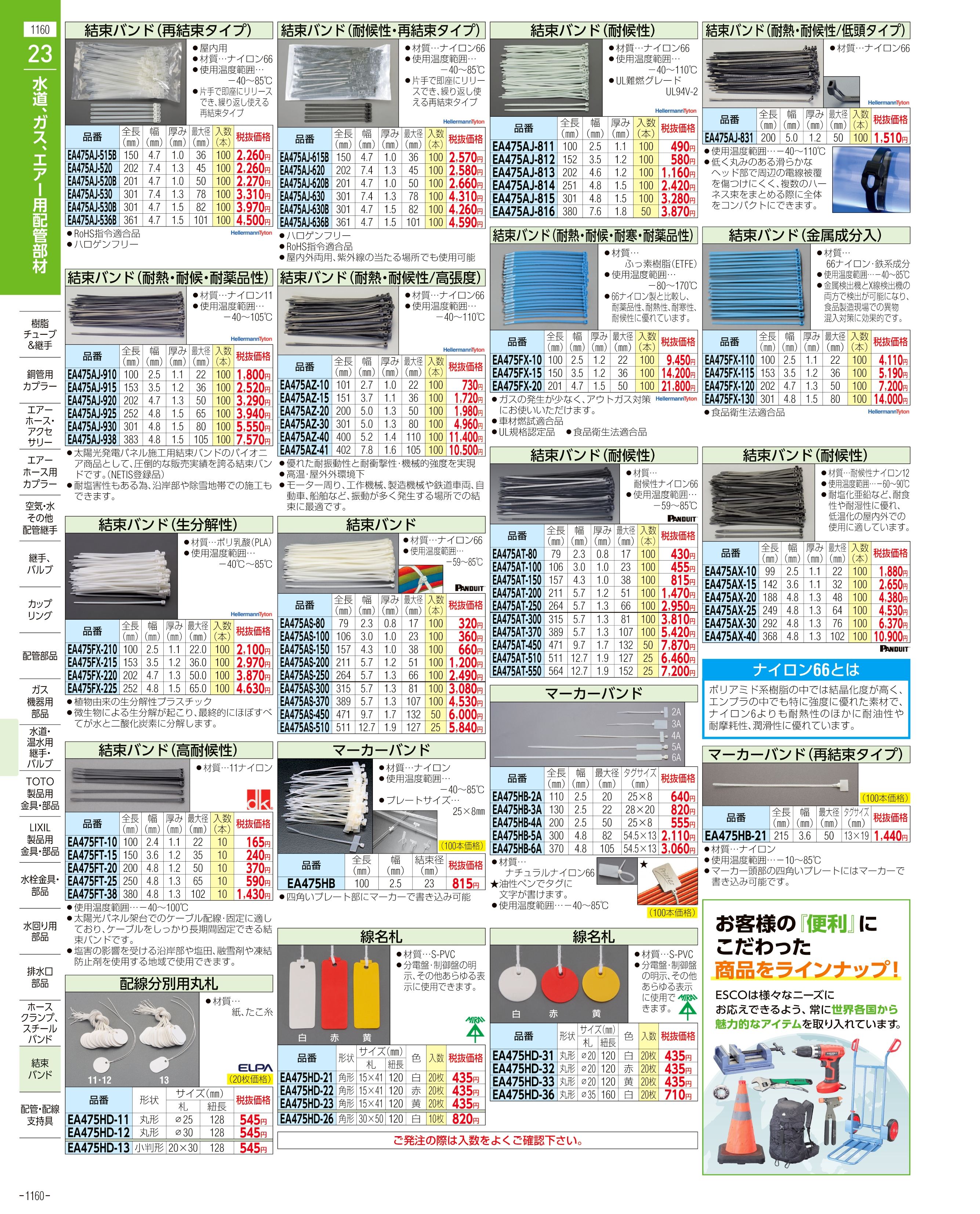 エスコ便利カタログ表紙