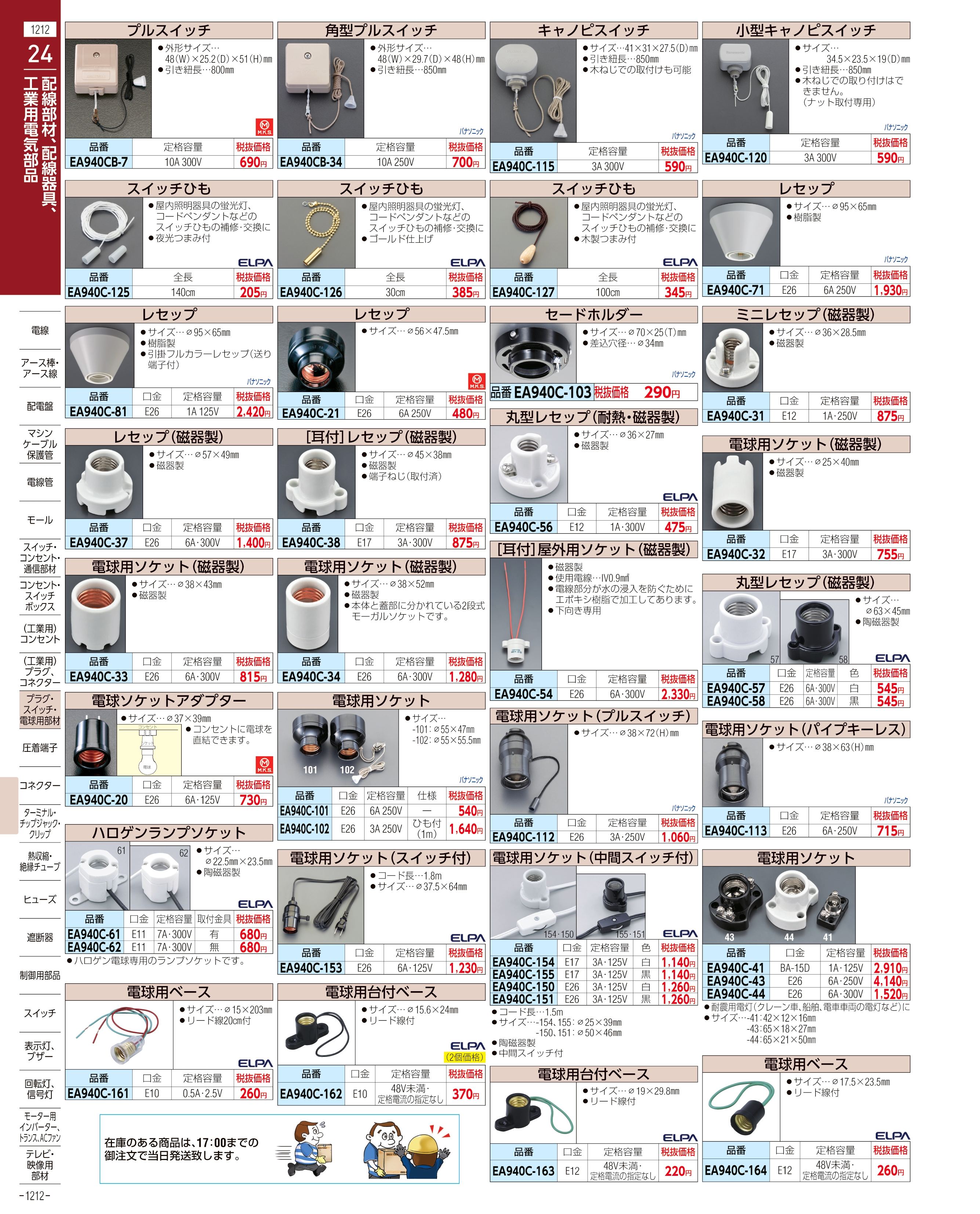 エスコ便利カタログ1212ページ