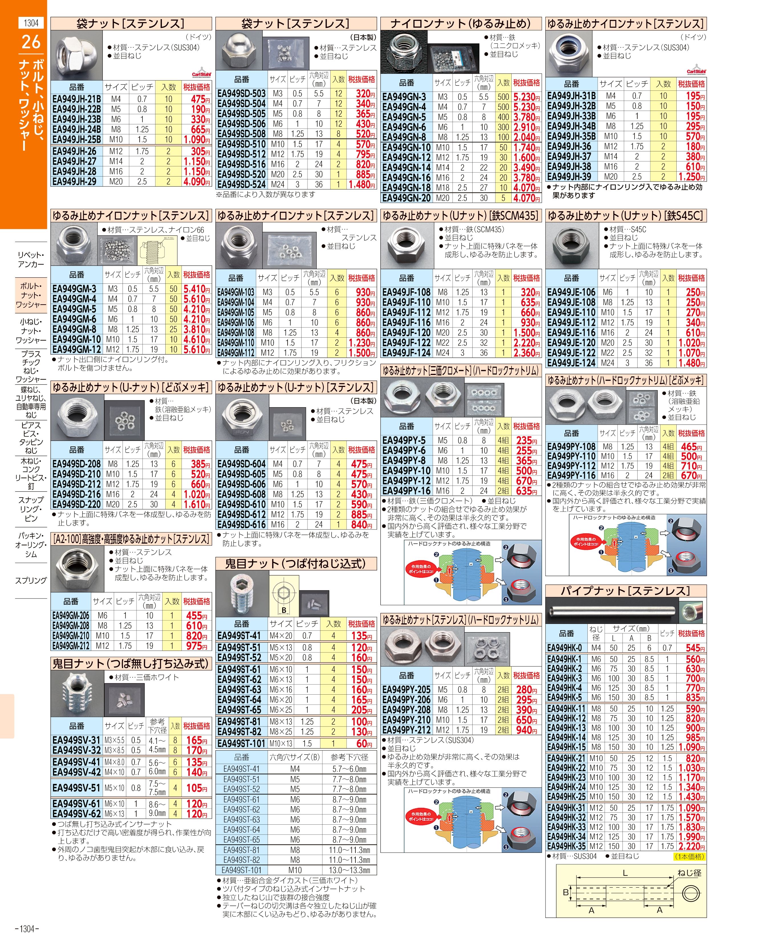 エスコ便利カタログ1304ページ