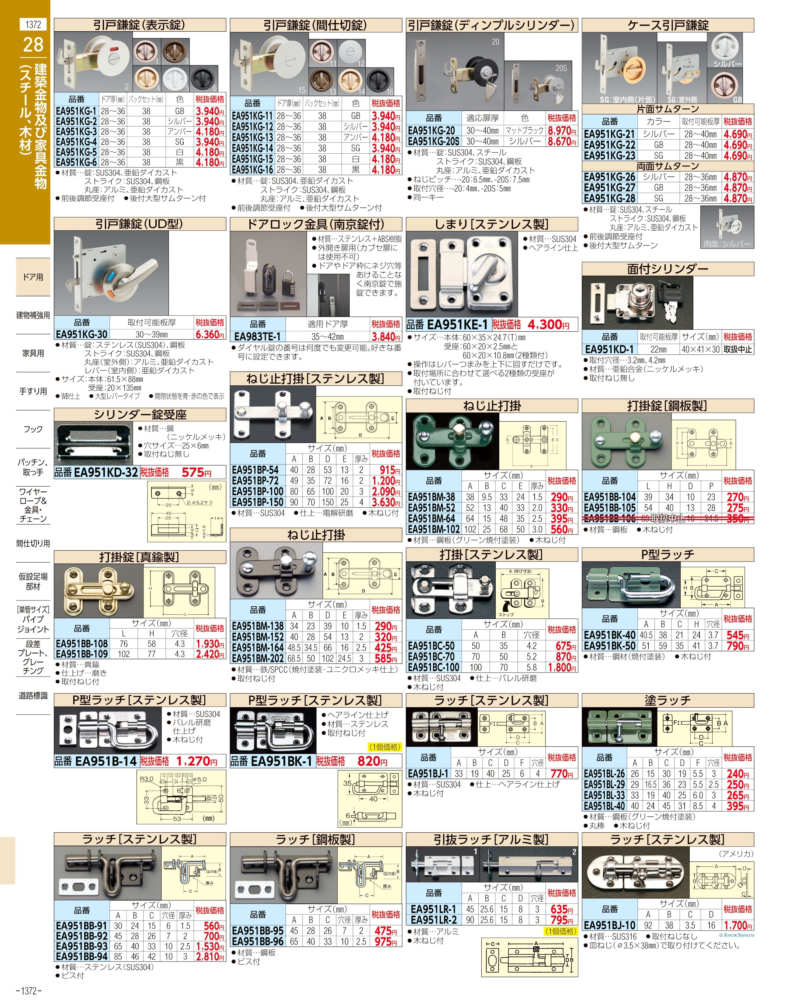 エスコ便利カタログ1372ページ