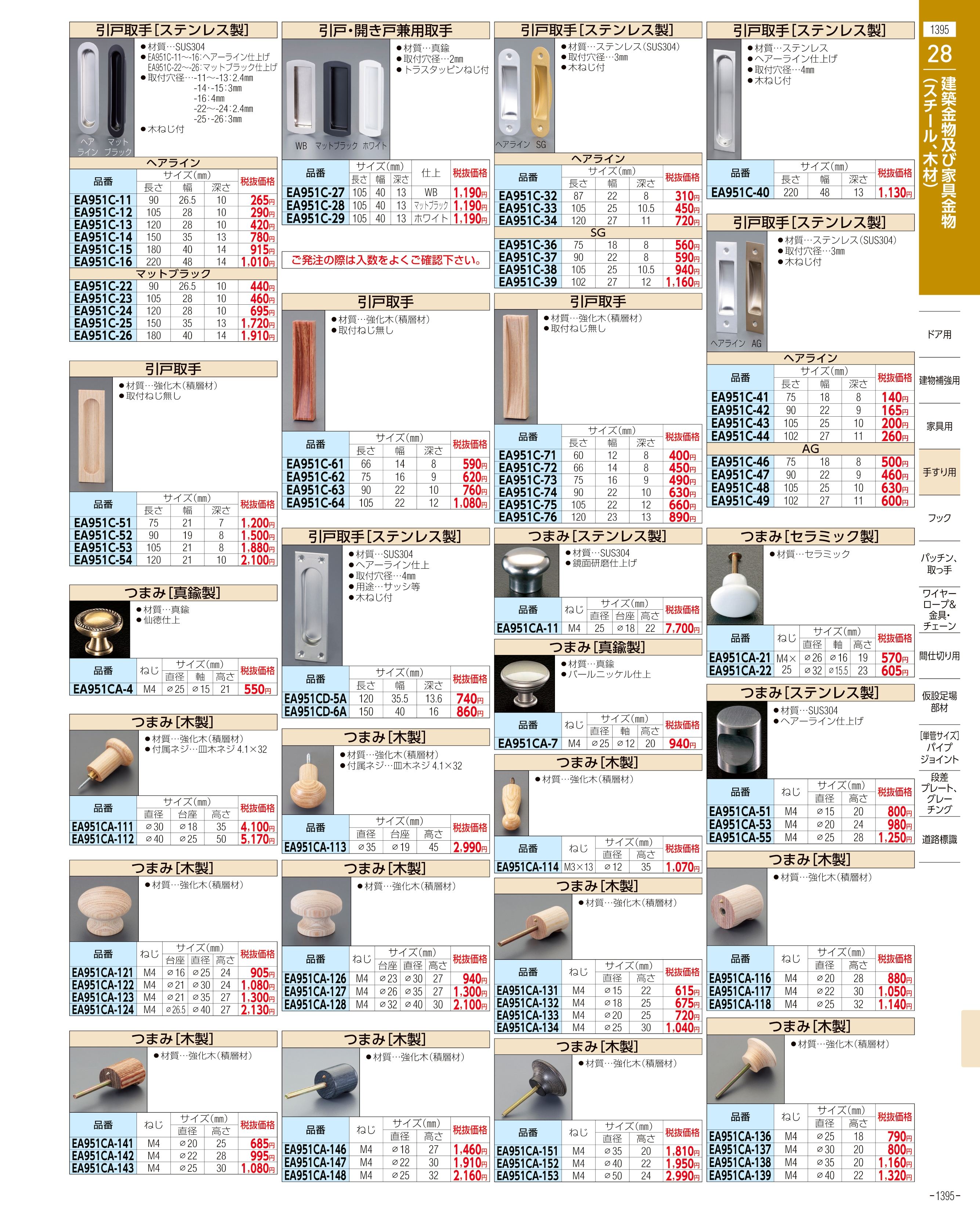 エスコ便利カタログ1395ページ