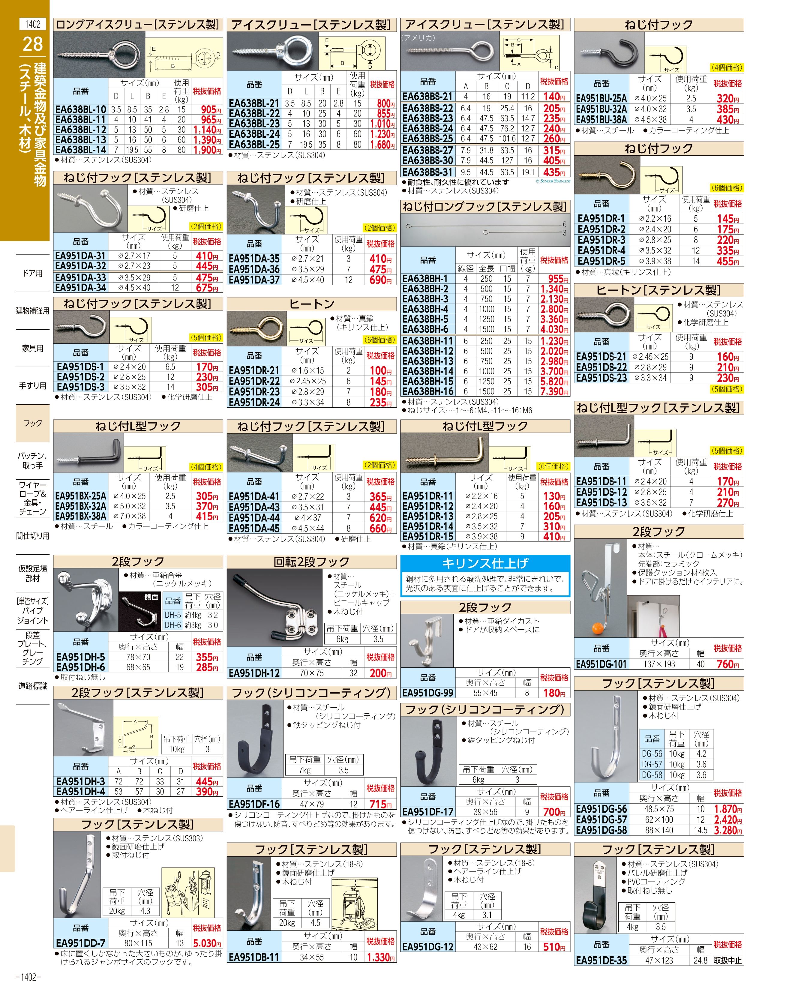 エスコ便利カタログ1402ページ