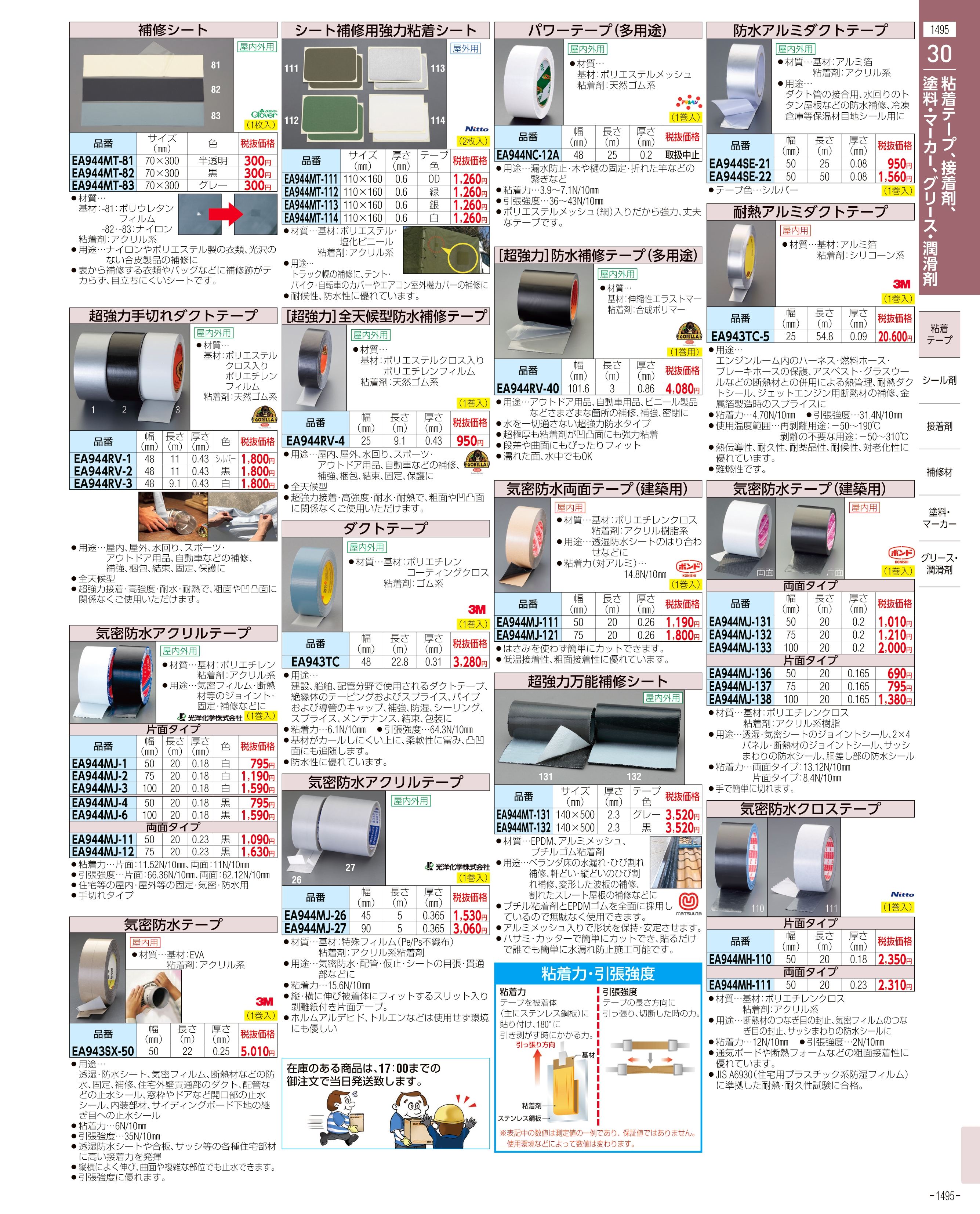 エスコ便利カタログ1495ページ