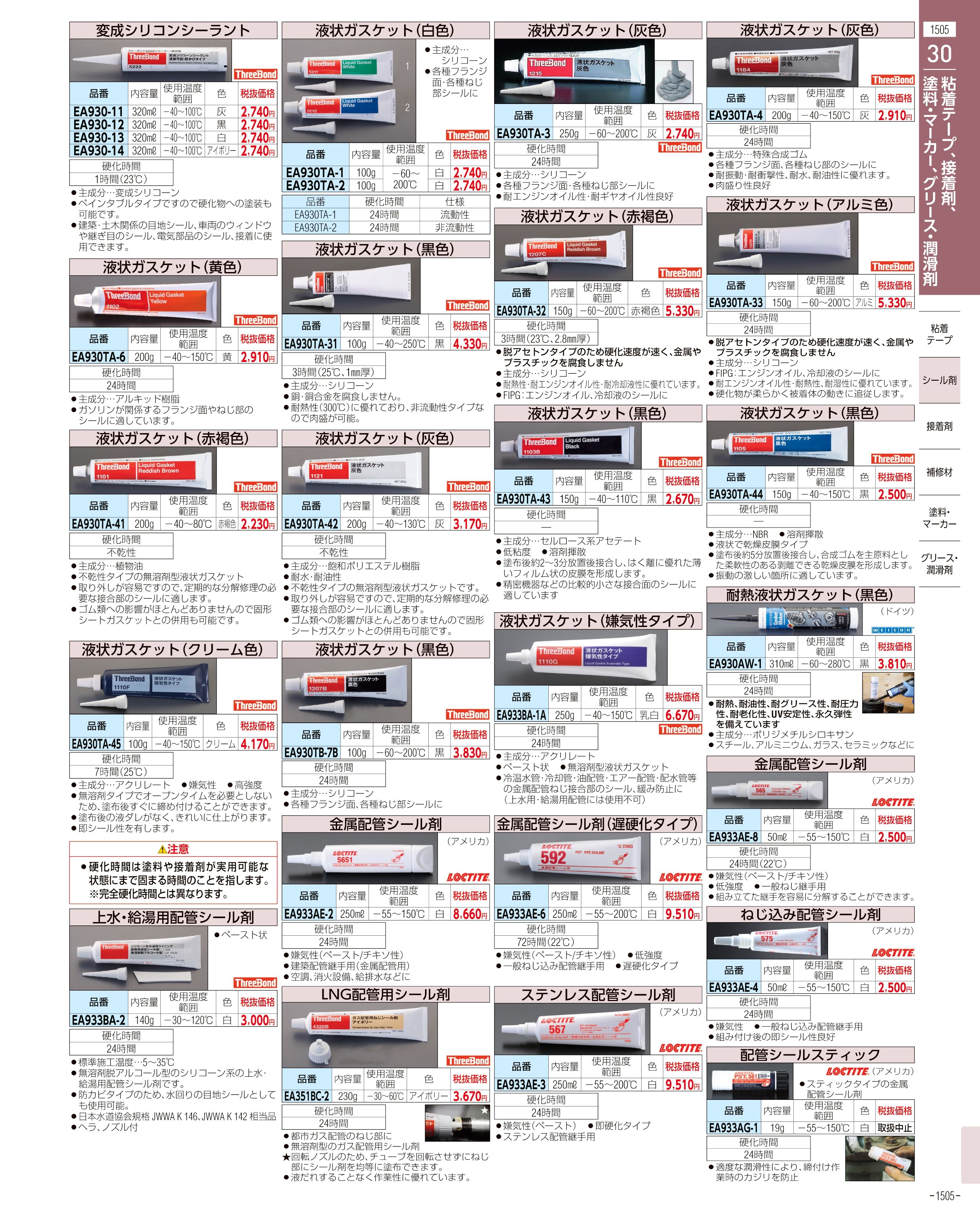 エスコ便利カタログ1505ページ