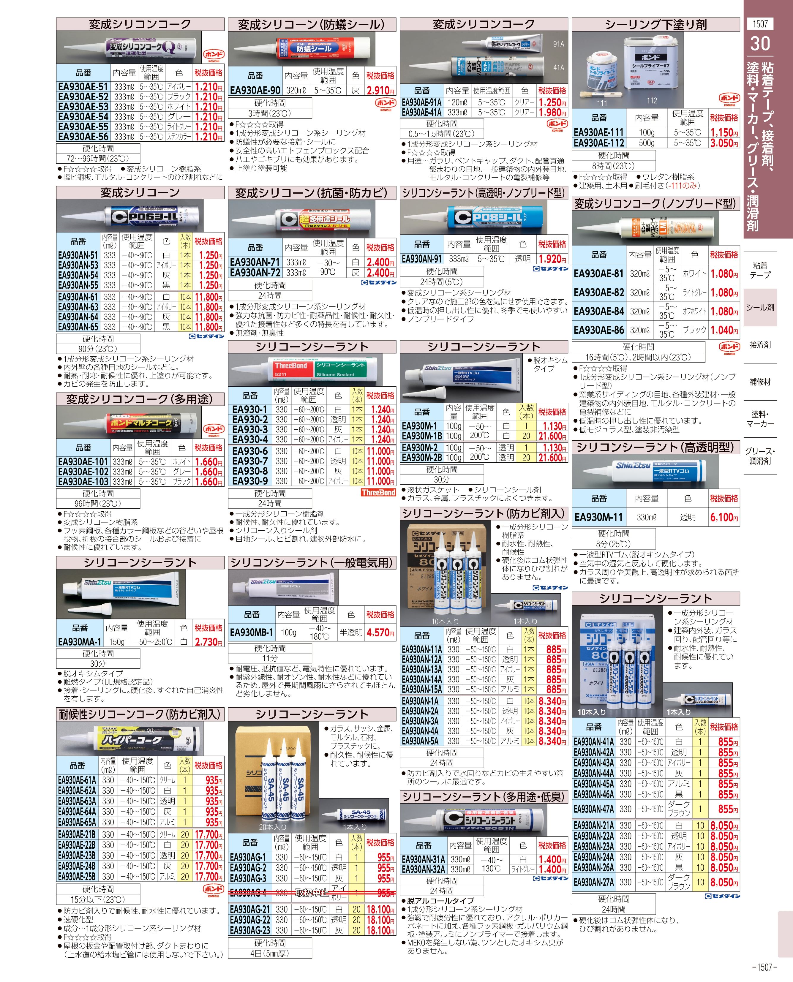 エスコ便利カタログ1507ページ