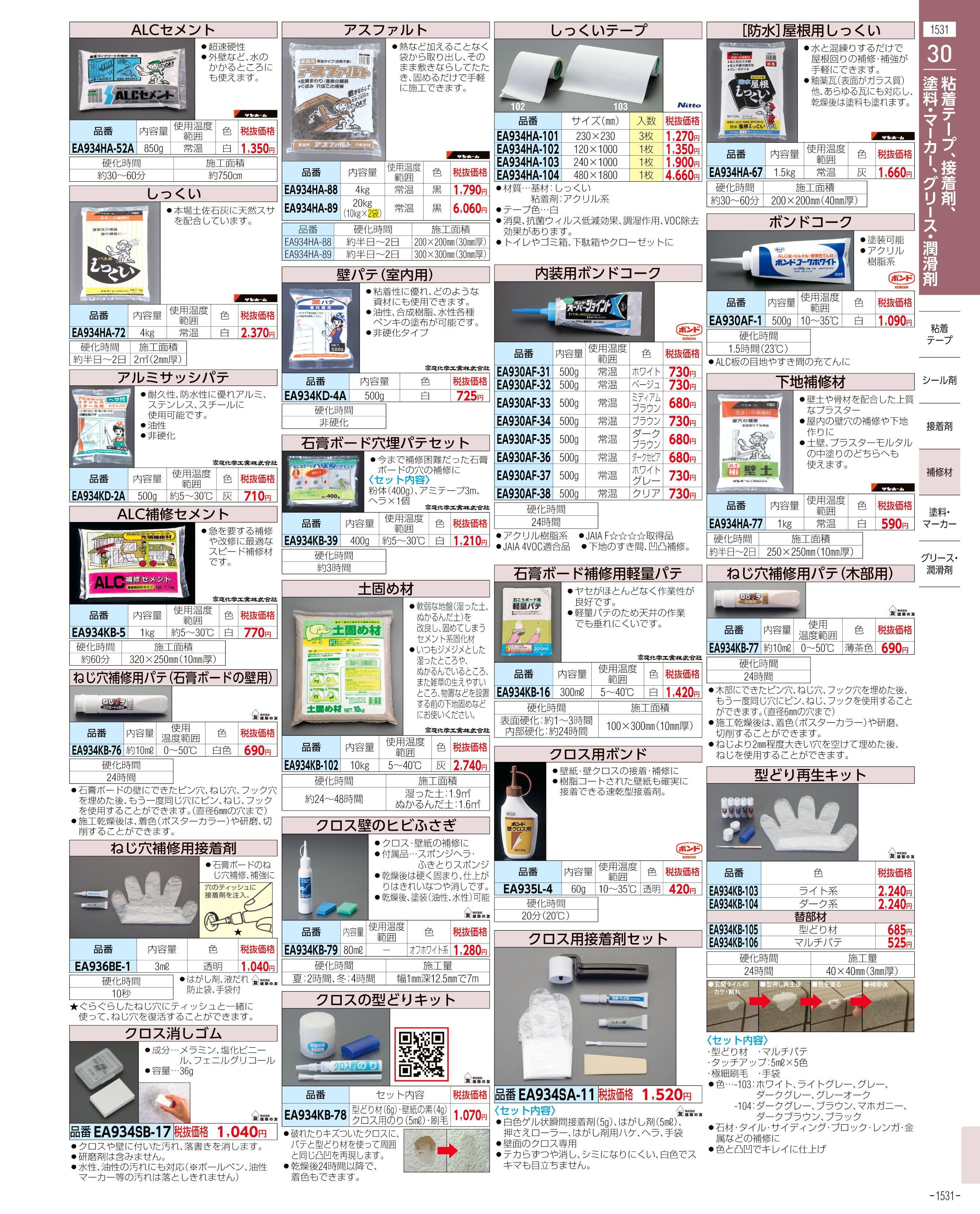 エスコ便利カタログ1531ページ