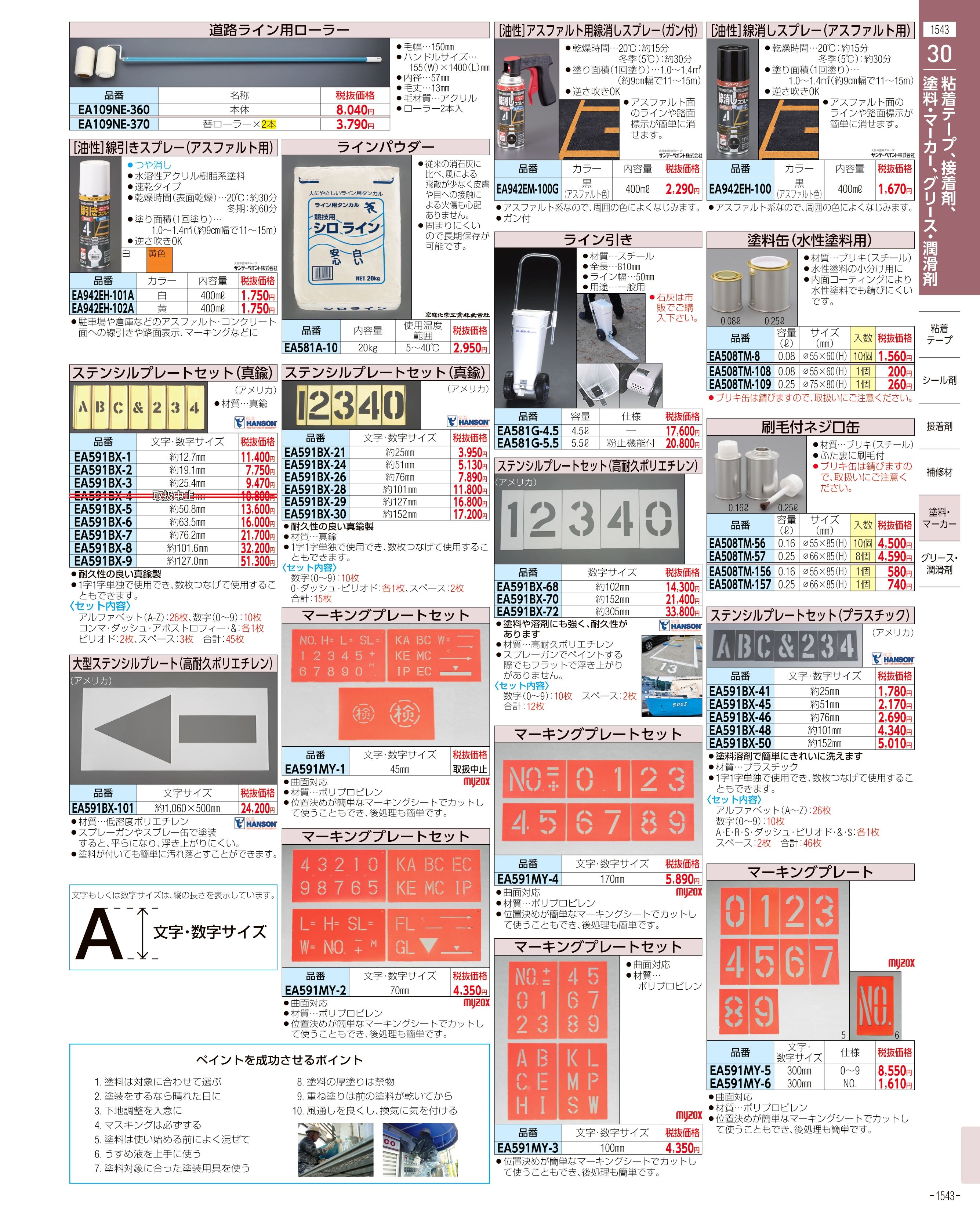 エスコ便利カタログ1543ページ