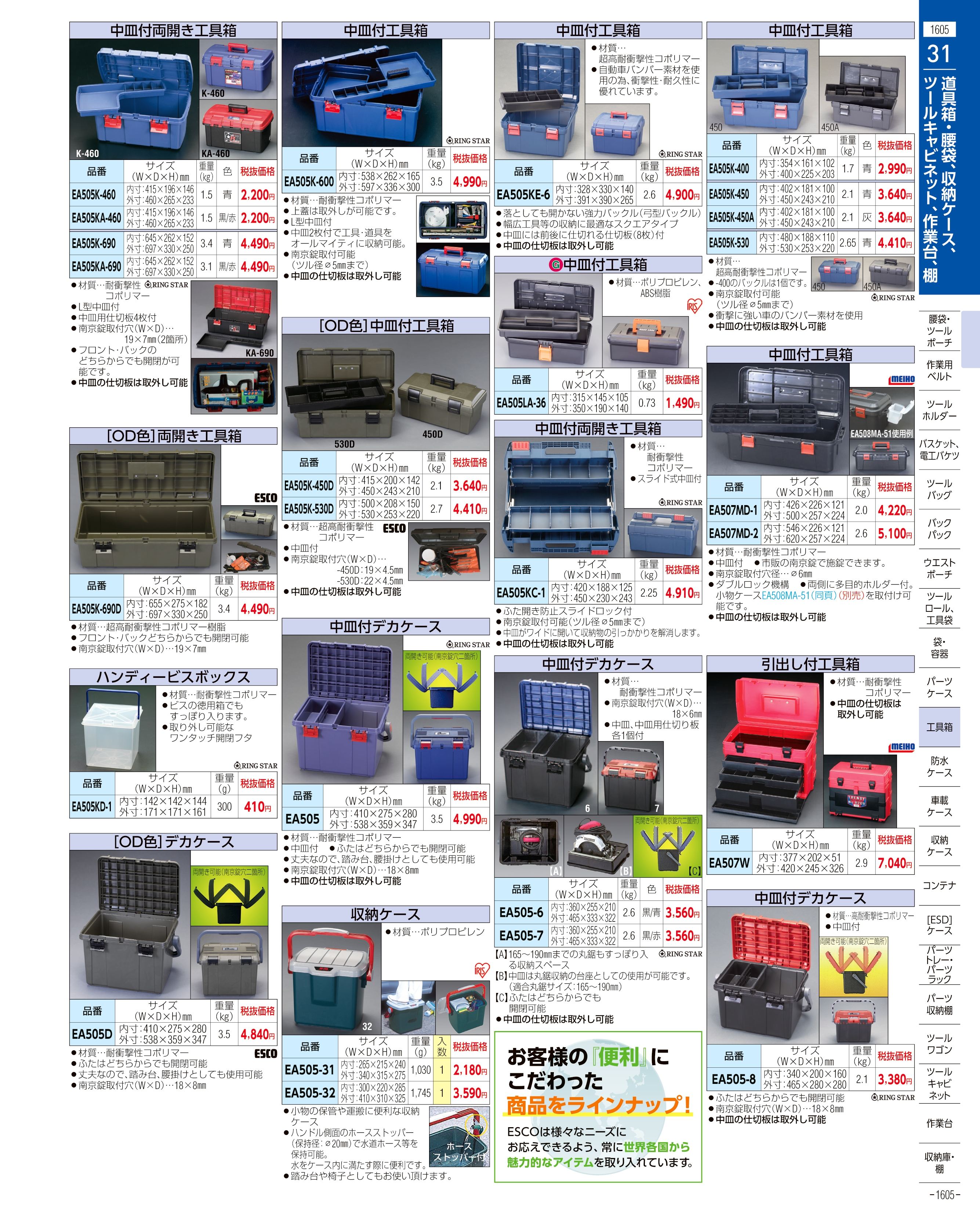 エスコ便利カタログ表紙