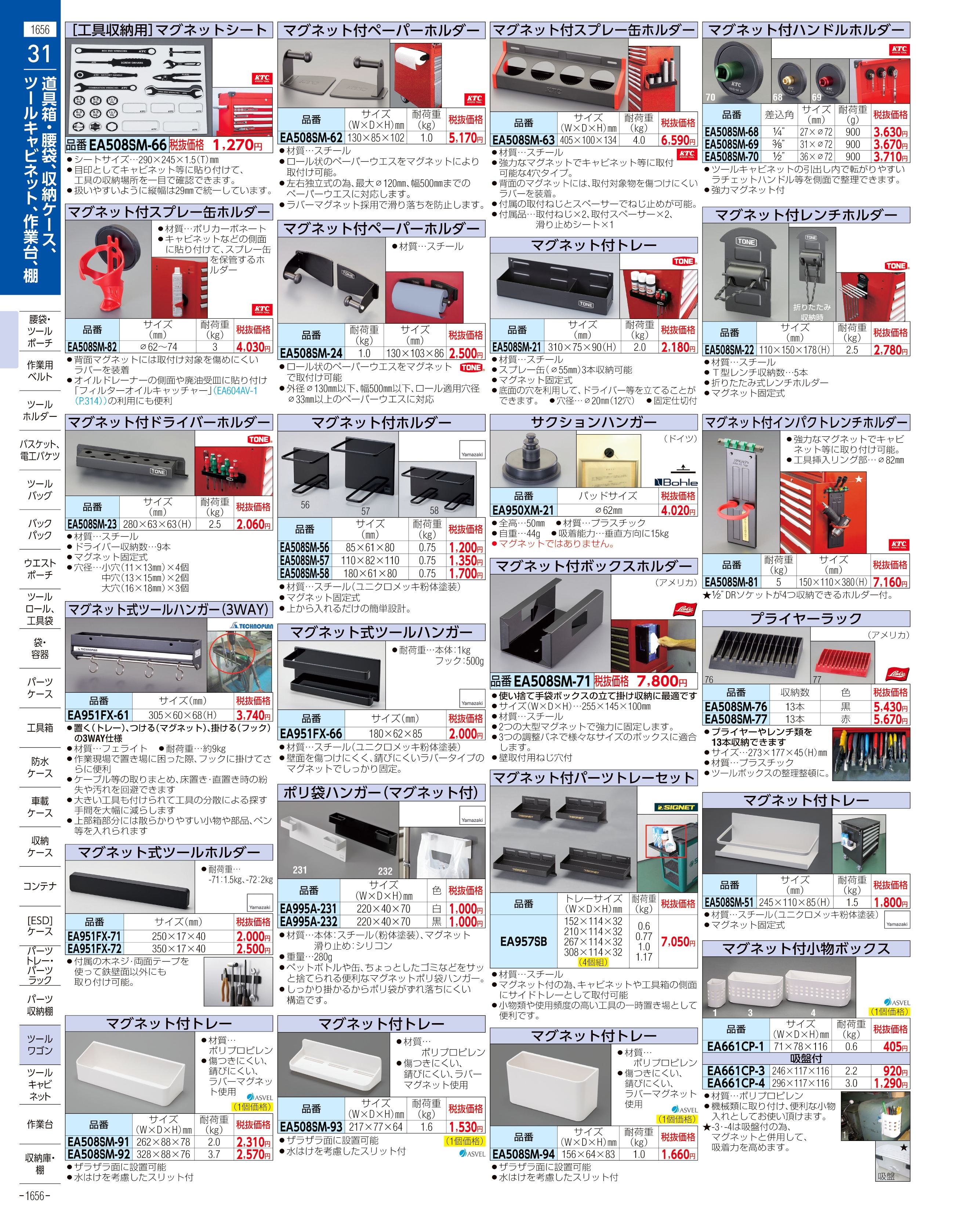 エスコ便利カタログ1656ページ