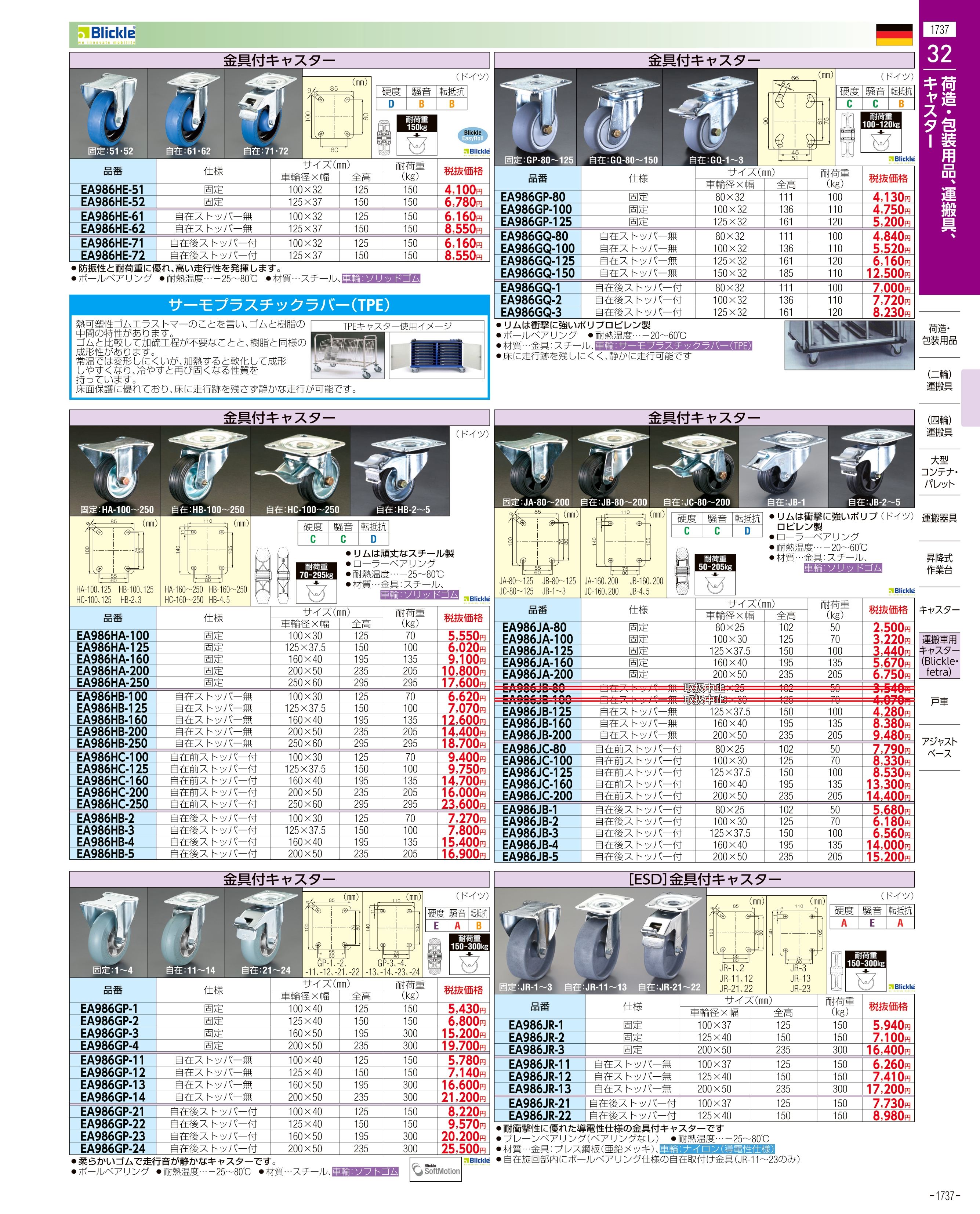 エスコ便利カタログ1737ページ