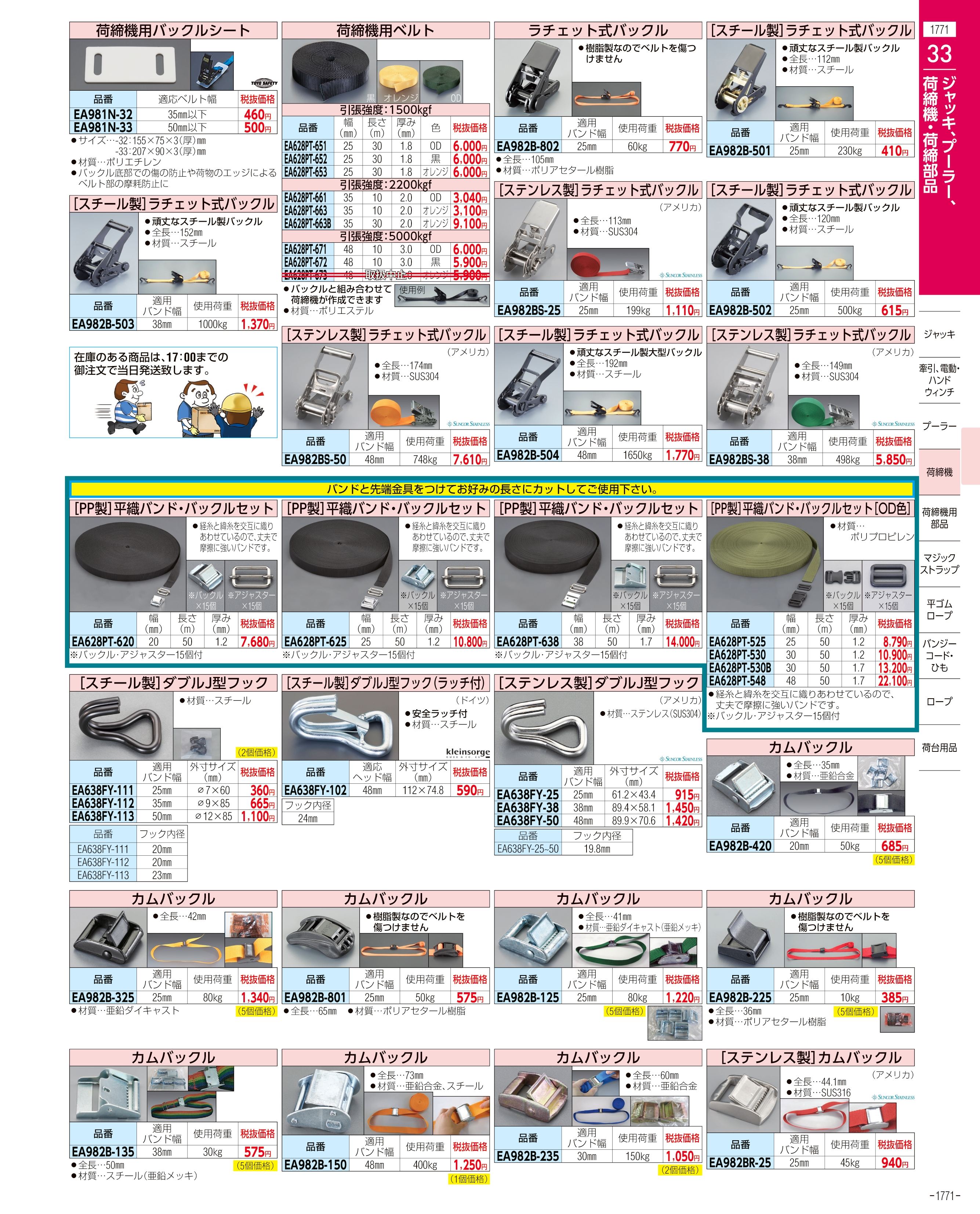 エスコ便利カタログ1771ページ