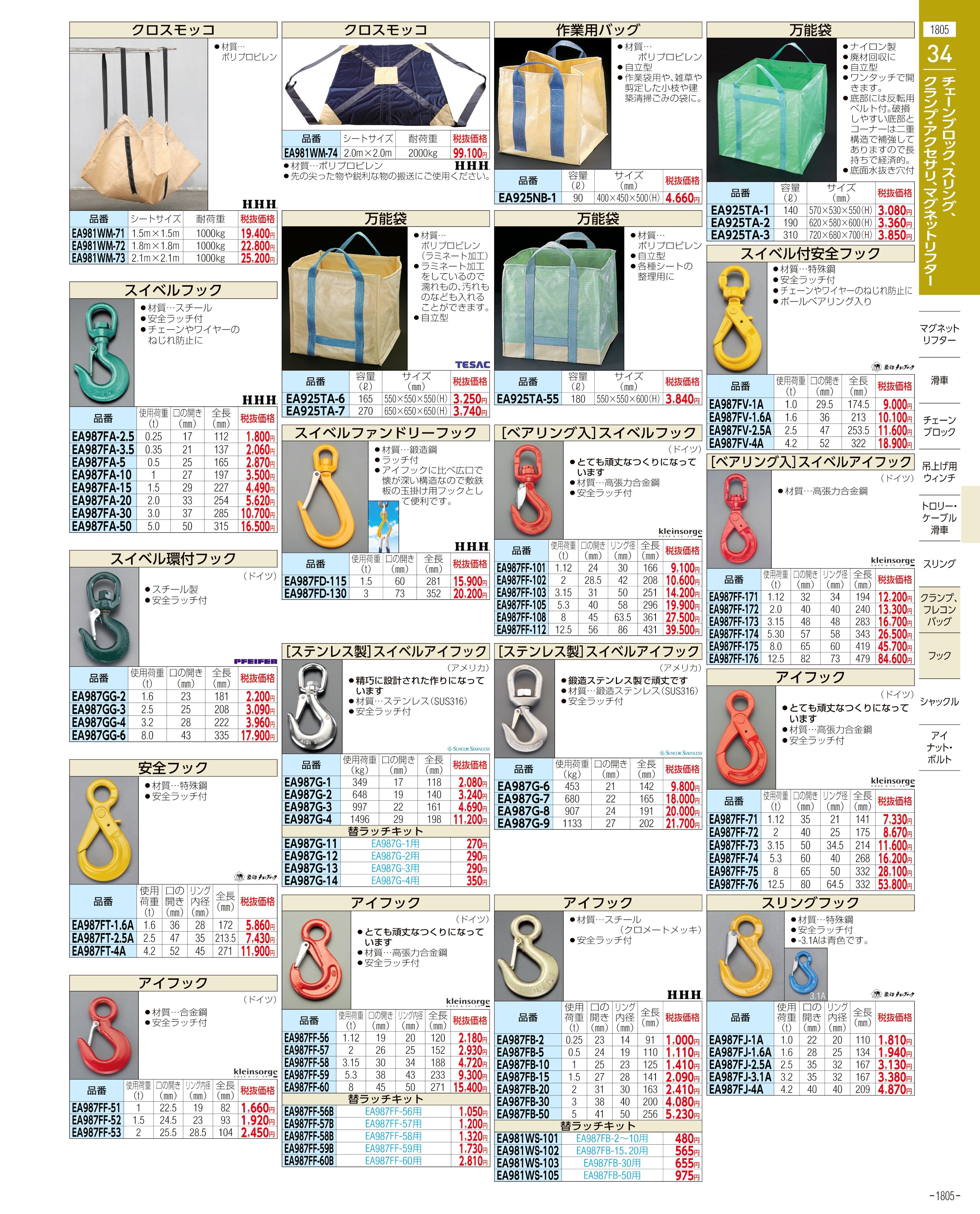 エスコ便利カタログ表紙